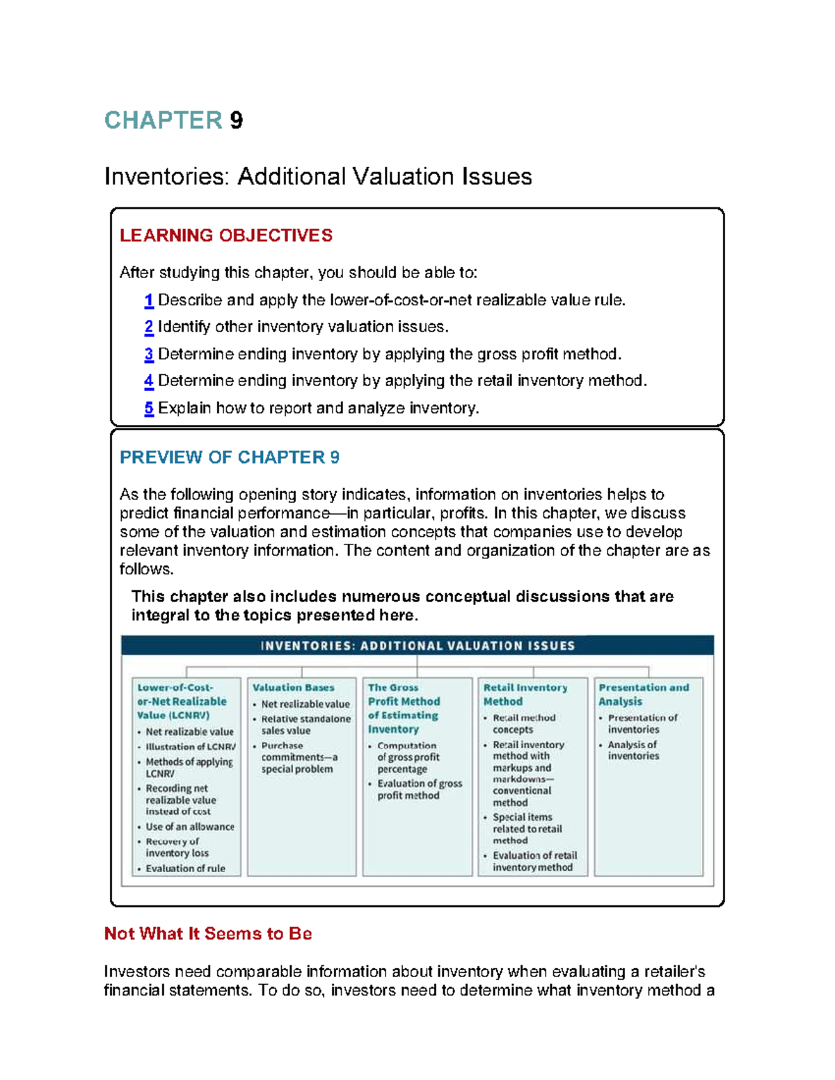 Chapter 9: Additional Valuation Issues in Inventories - Intermediate ...