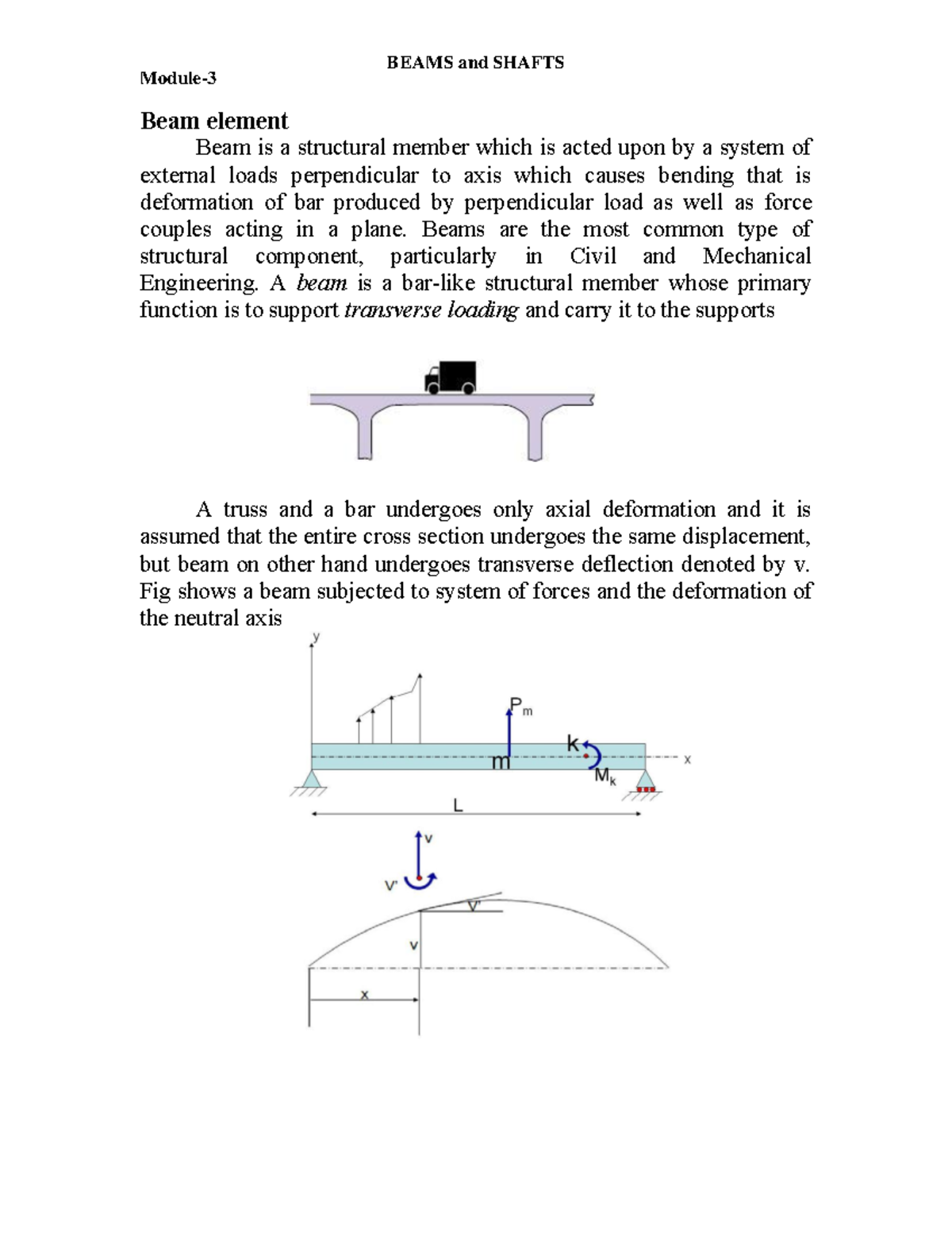 Finite Element Methods (FEM) - Module 3: Beams and Shafts Analysis ...