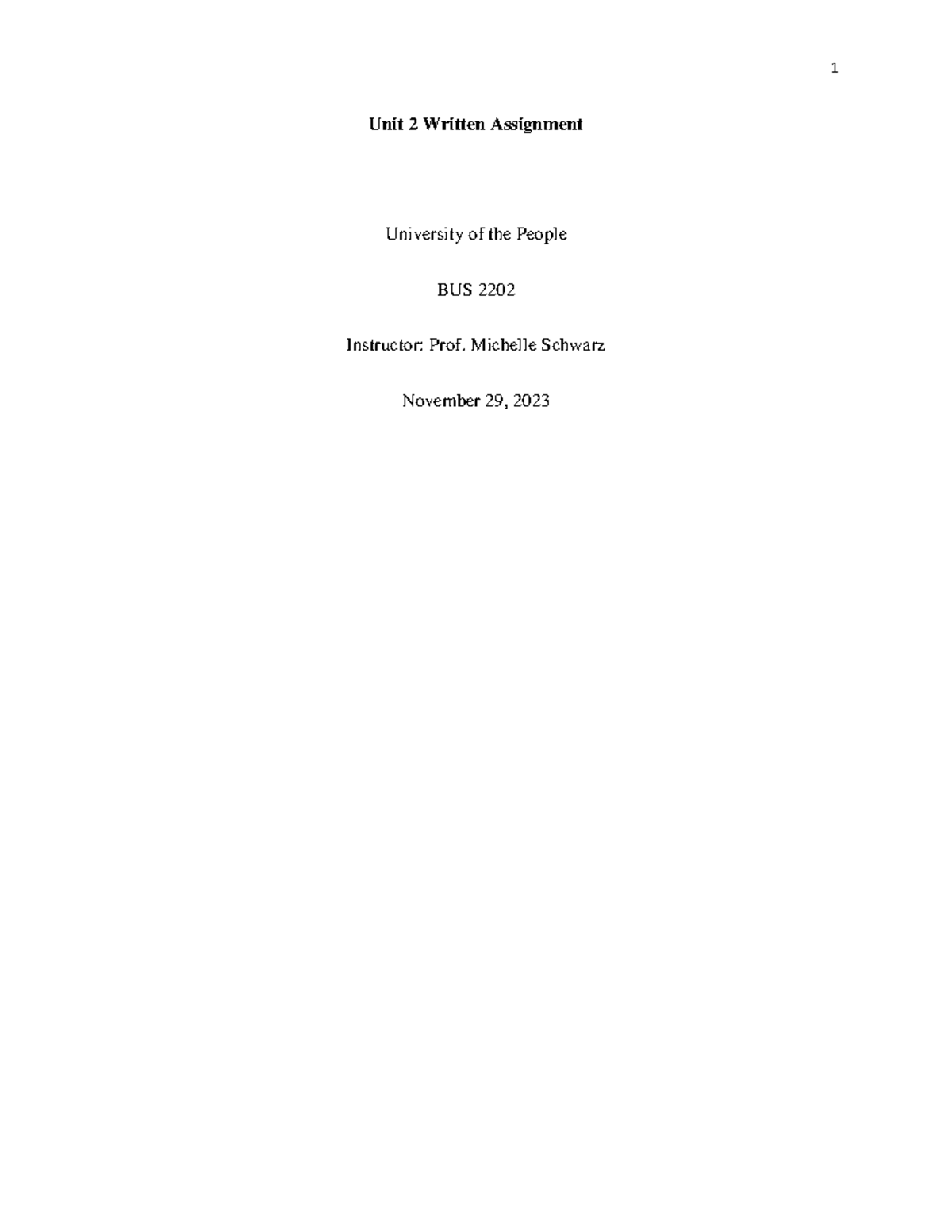 BUS 220 Unit 2 Written Assignment: Exploring B2B and B2C E-Commerce ...