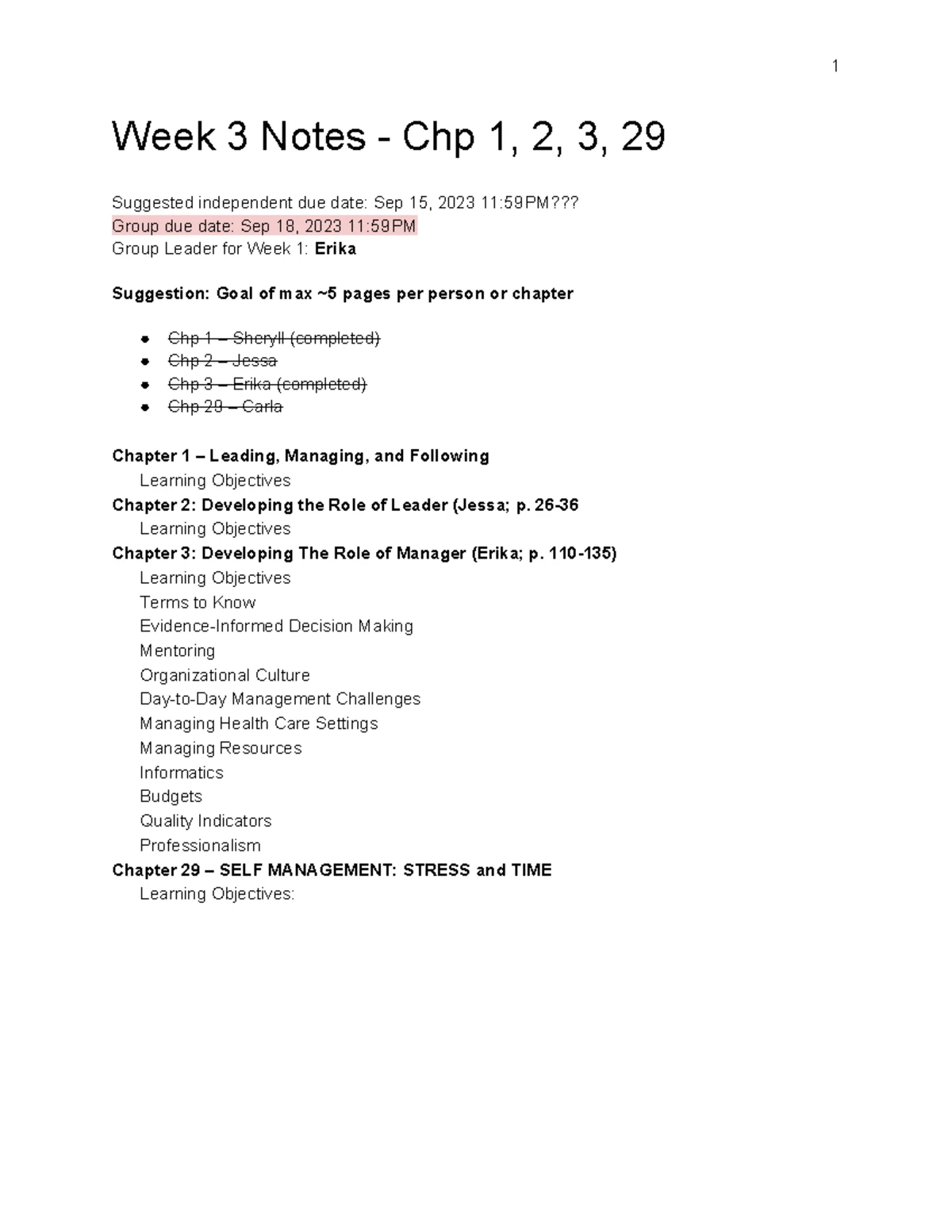 Revised Learning Plan 2 (CNO Quality Assurance) - Reflection & Goals ...