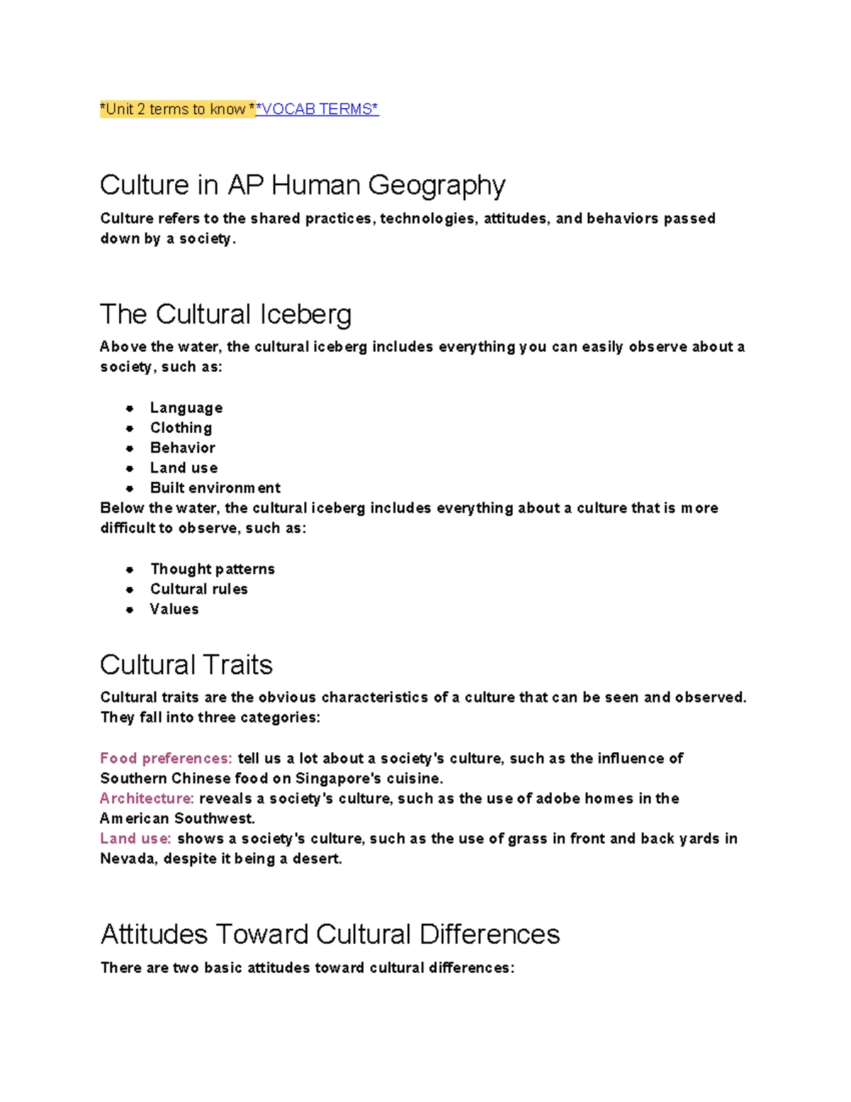 Unit 2: Population & Migration Patterns - Key Concepts and Factors ...