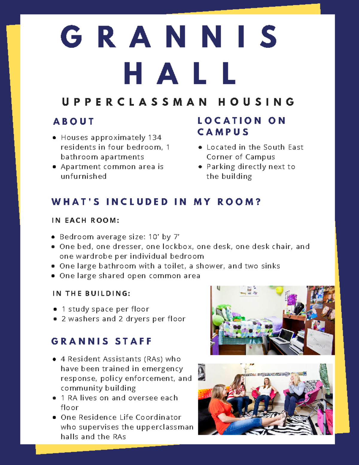 Grannis Hall Upperclassman Housing Fact Sheet - Studocu