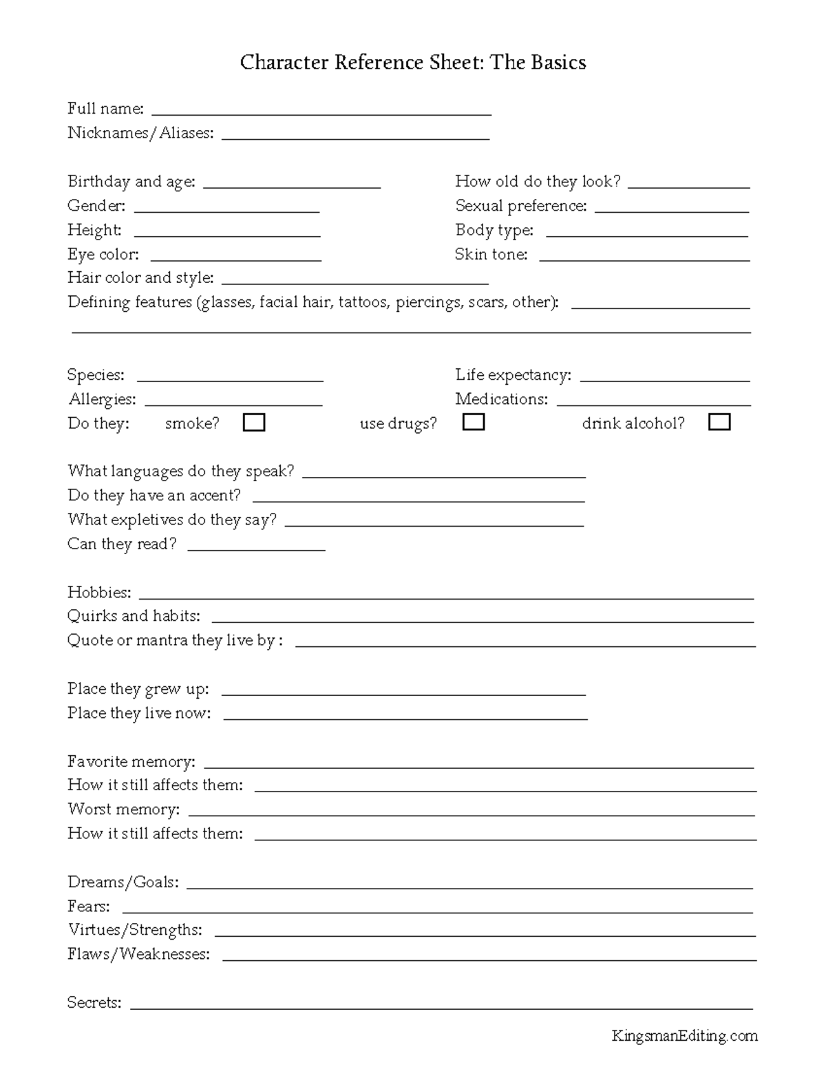 Character-Reference-Sheets-the-basics - Character Reference Sheet: The ...