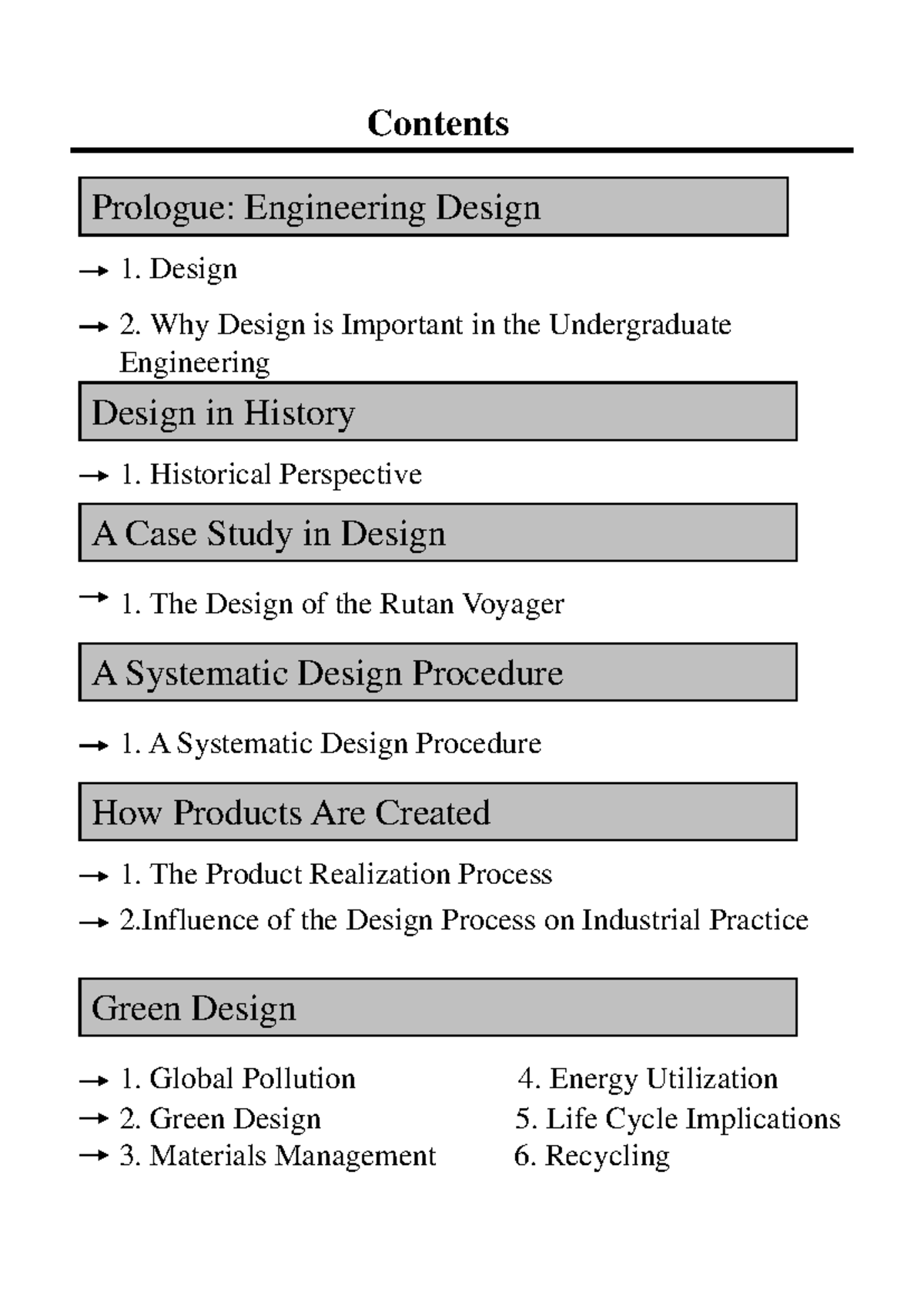 Creative Engineering Design Chap1 - Contents P l Prologue: E i ...