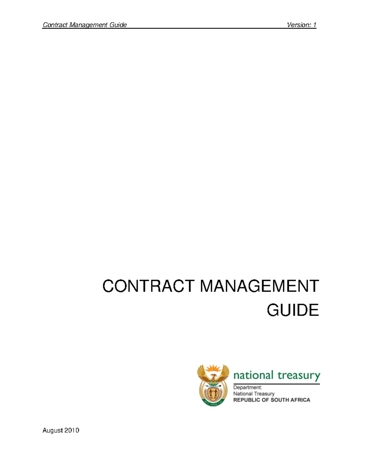 Contract Management Framework: A Comprehensive Guide (CMG) - Studocu