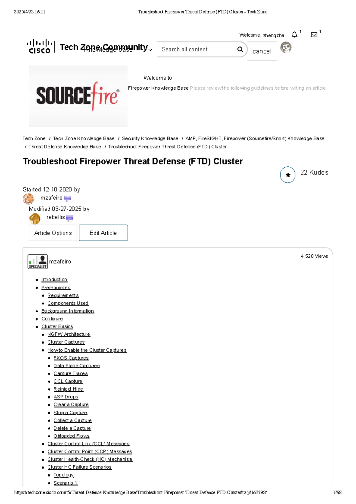 16:11 Troubleshooting Guide for Firepower Threat Defense (FTD) Cluster ...