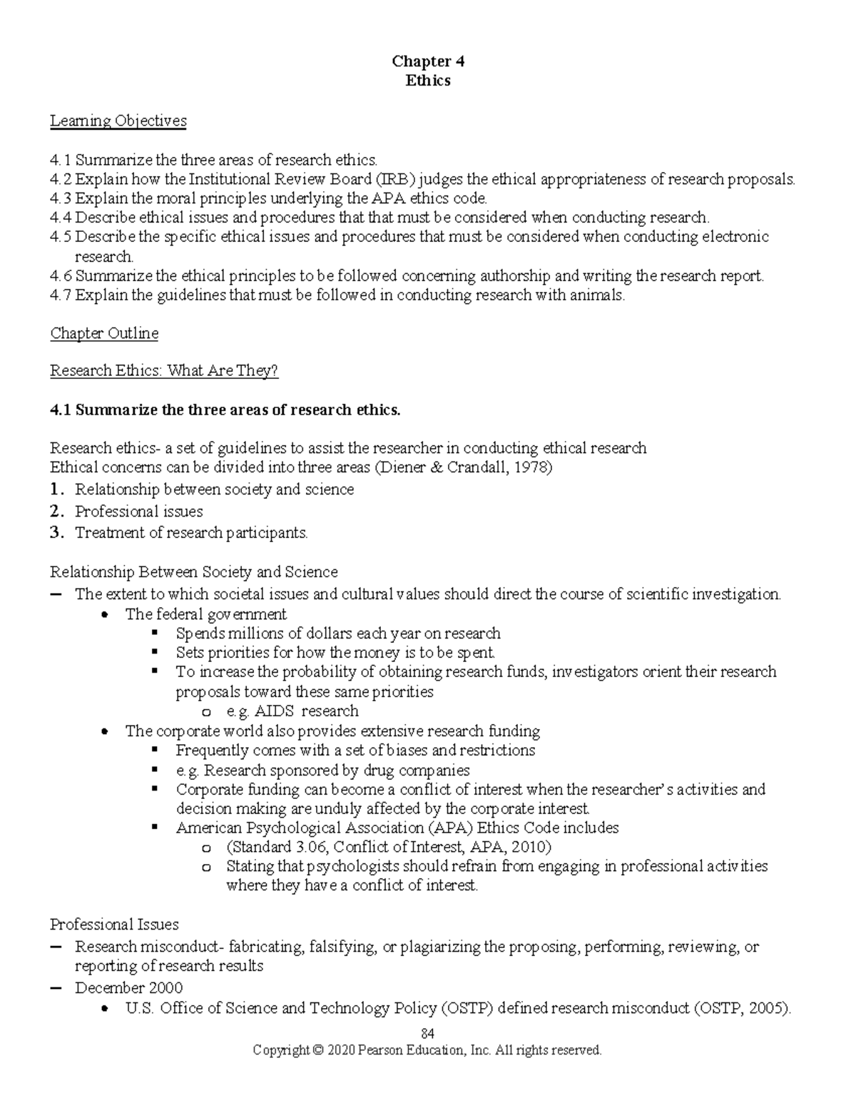 Ethical Guidelines for Research Involving Human Participants (PSY 101 ...