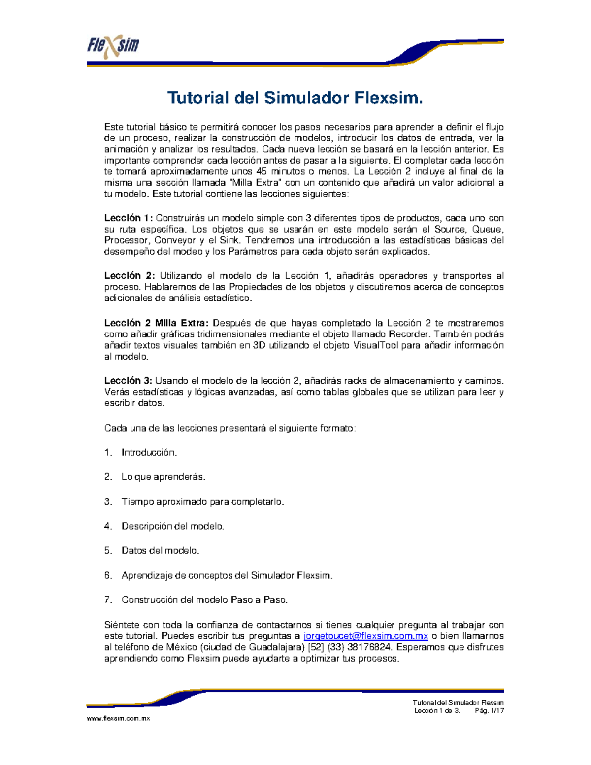 Tutorial Flexsim: Lección 1 - Construcción de Modelos y Flujo - Studocu