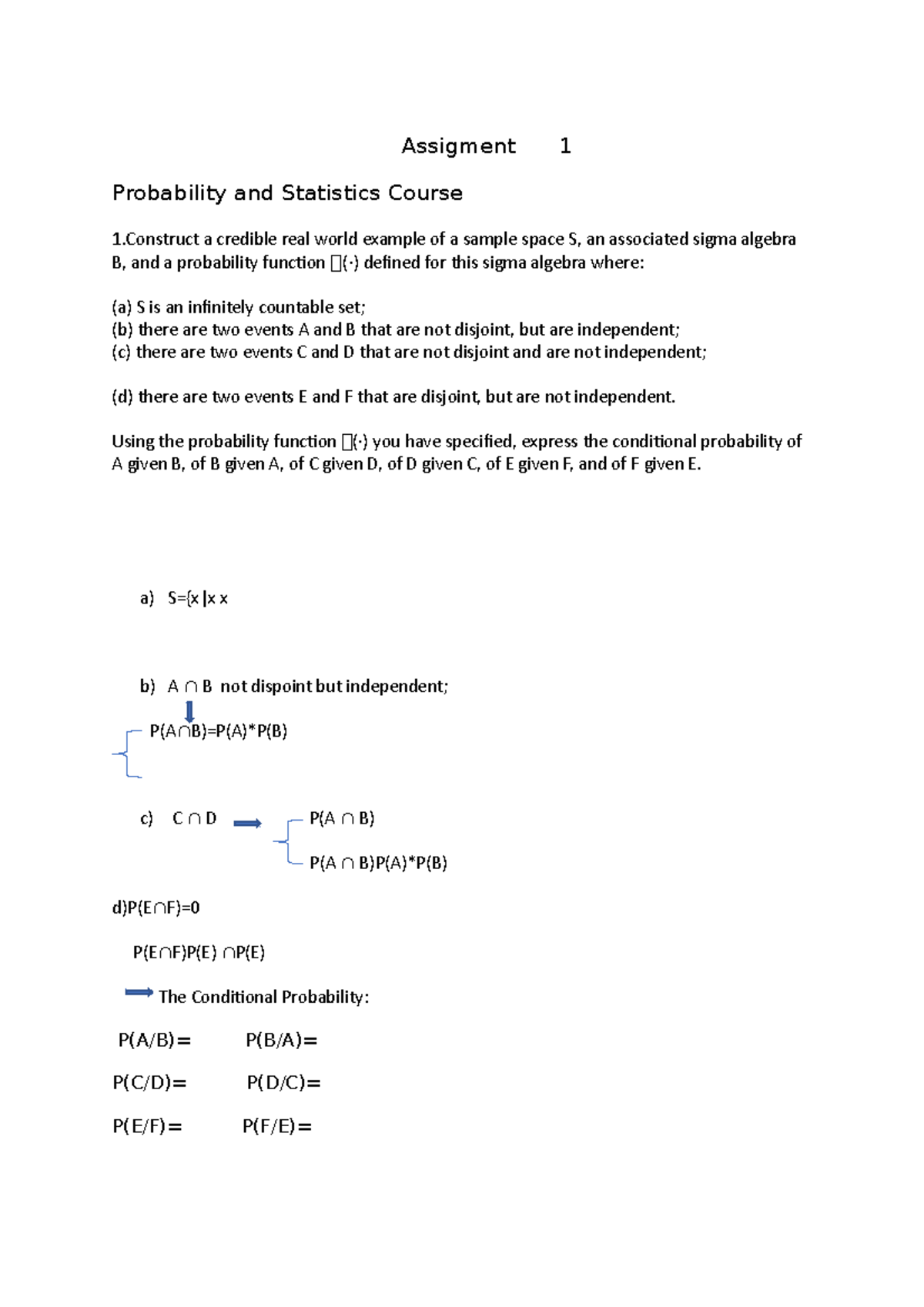 Assignment 1555 - Probability and Statistics Analysis and Solutions ...