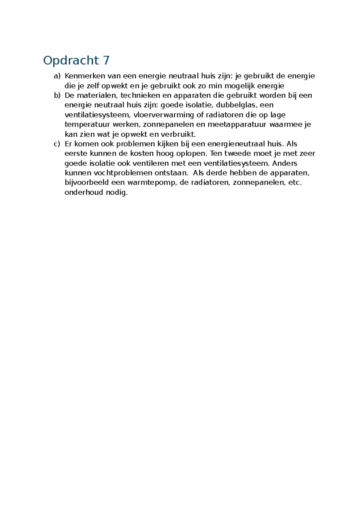 Energie Neutraal Huis: Kenmerken, Materialen & Uitdagingen - Studeersnel