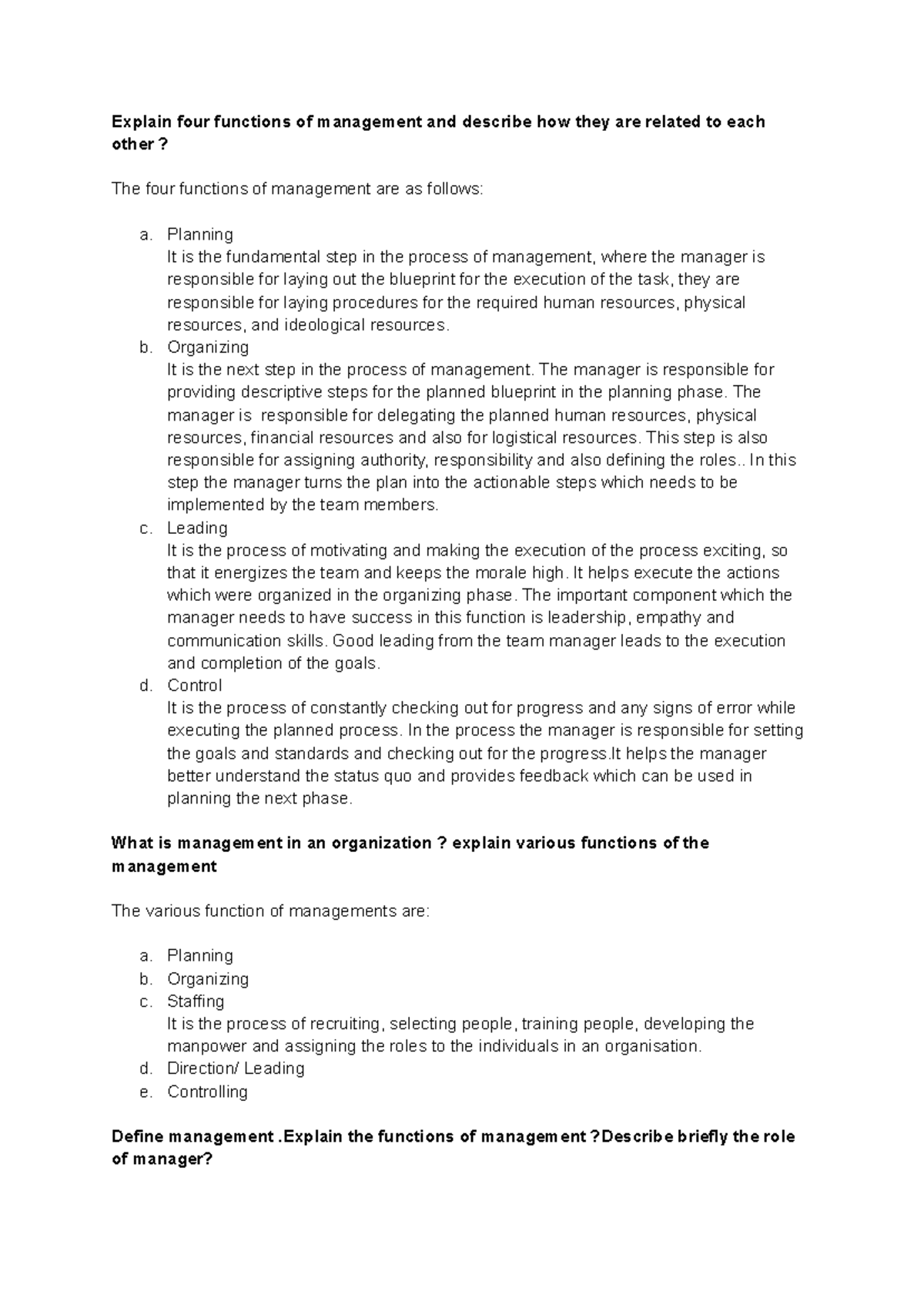 Organization and Management: Functions, Challenges, and Strategies ...