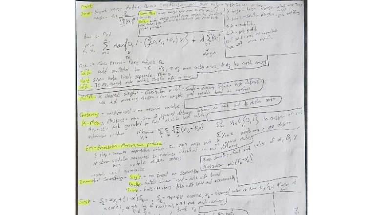 Support Vector Models and Data Optimization Techniques (Course Code ...