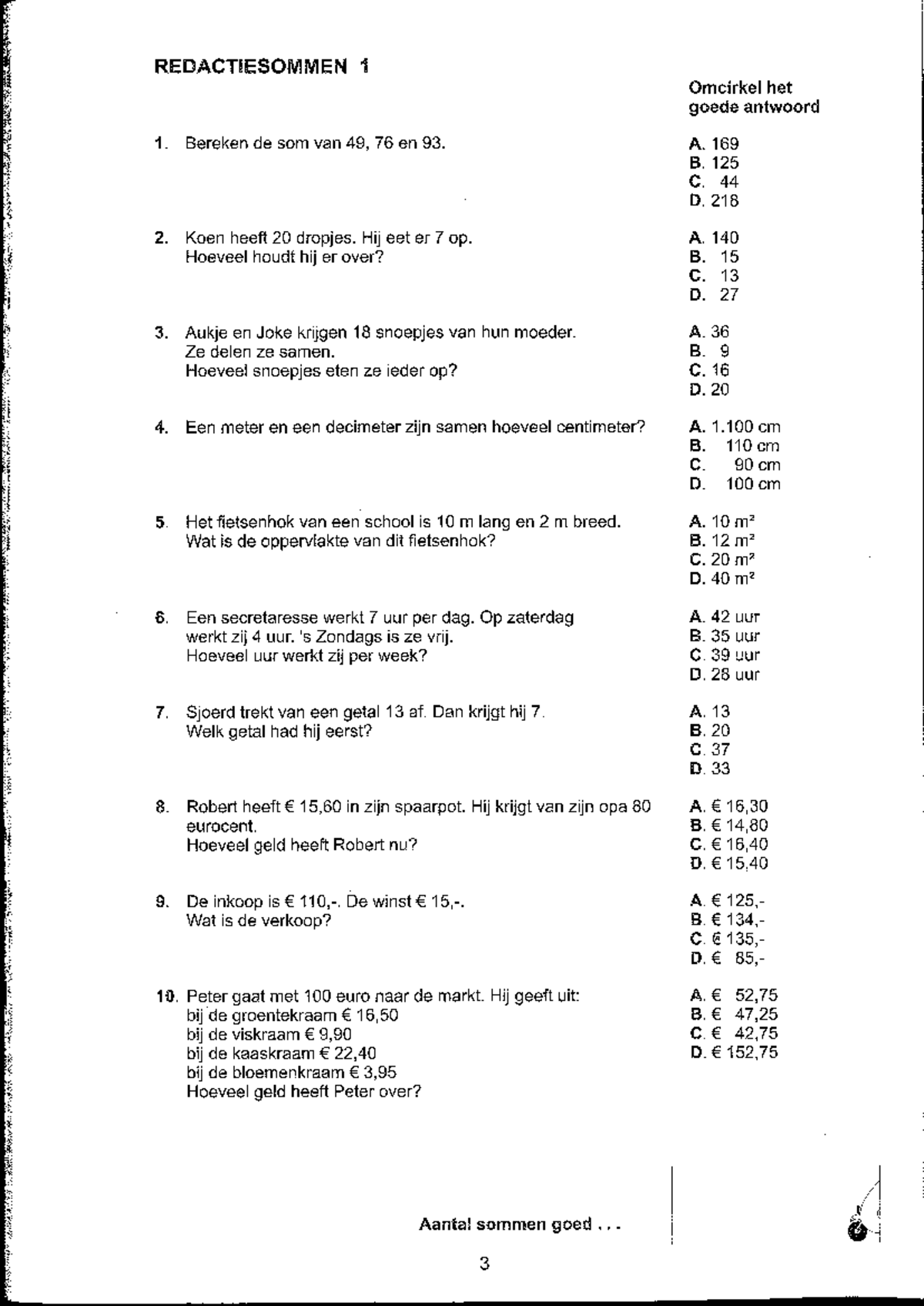 Redactiesommen voor Groep 6: Oefeningen en Voorbeelden - Studeersnel