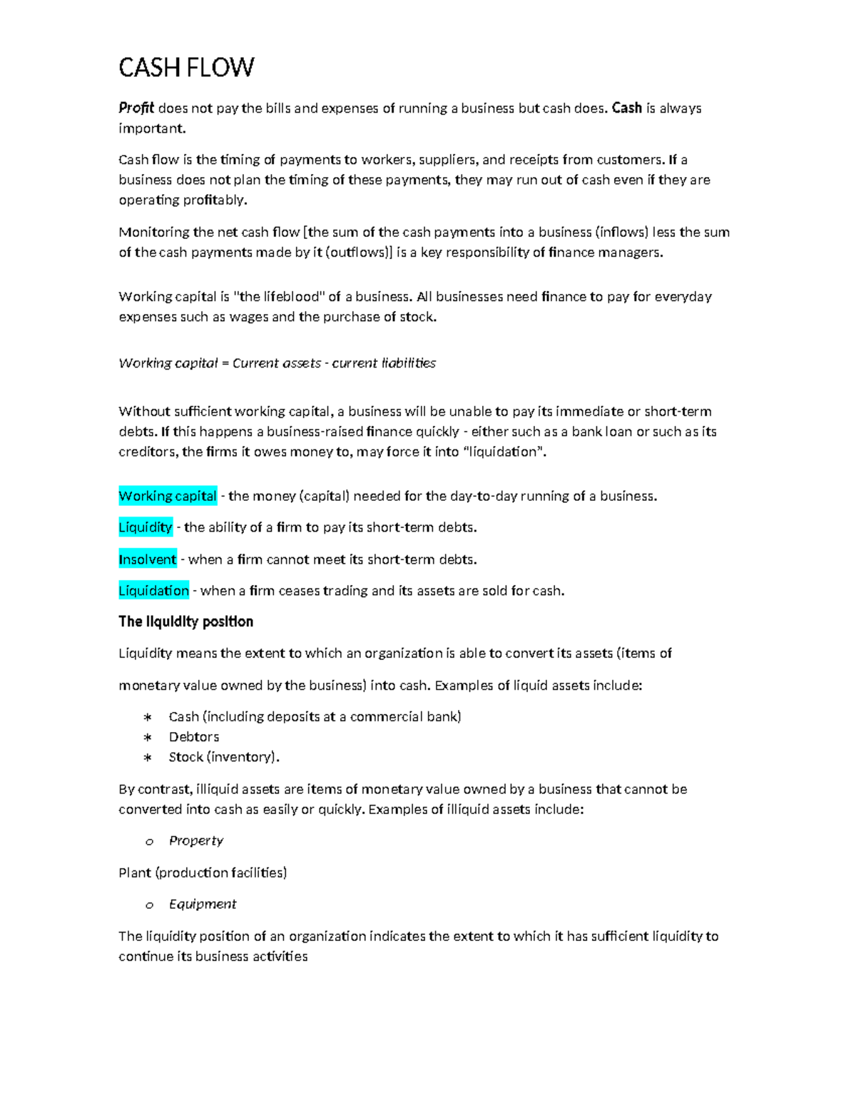 CASH FLOW 101 - Understanding Cash Flow Management Essentials - Studocu