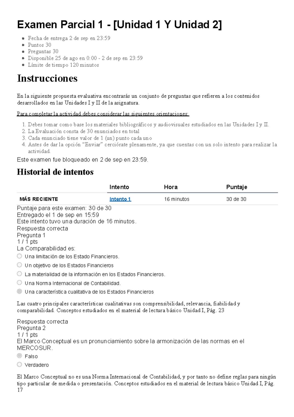 Examen Parcial 1 - Contabilidad Superior [Unidad I y II] - Studocu