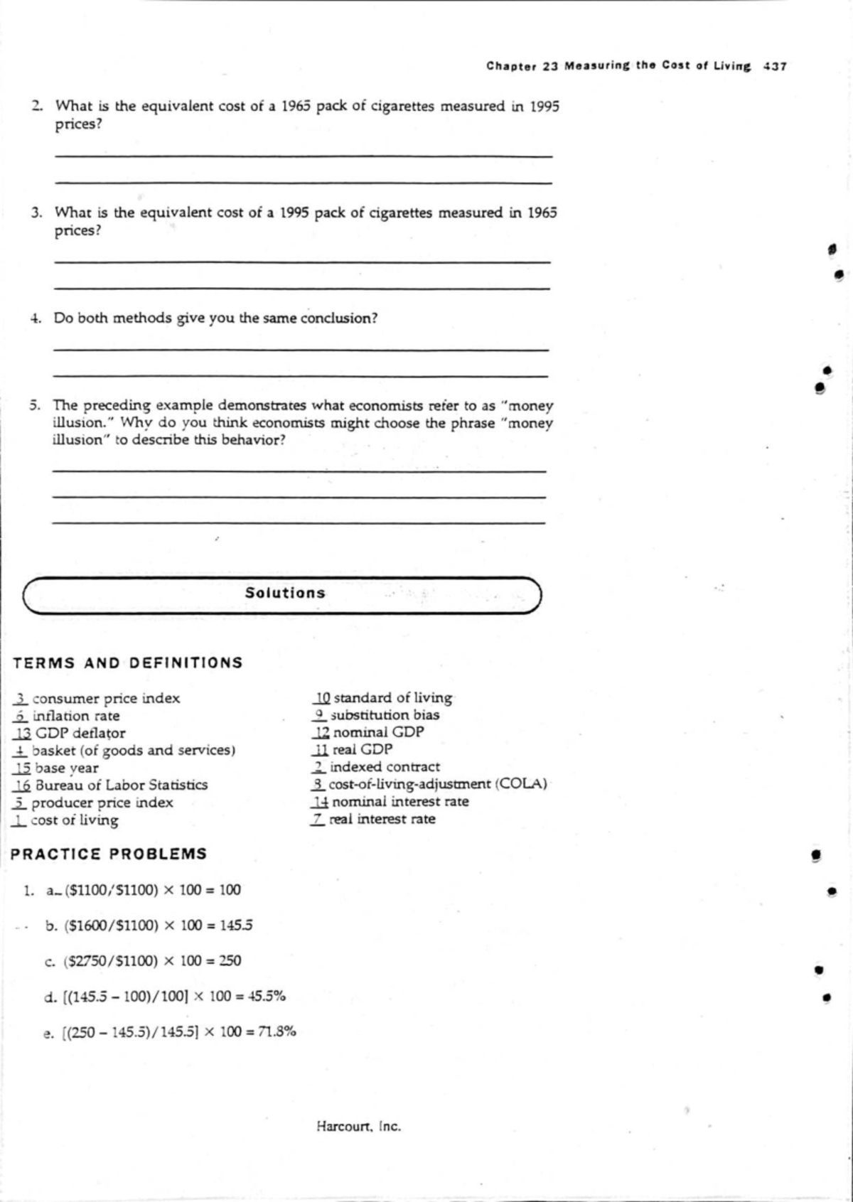 Macro Study Guide Solutions - Unit 2: Cost of Living Analysis - Studocu