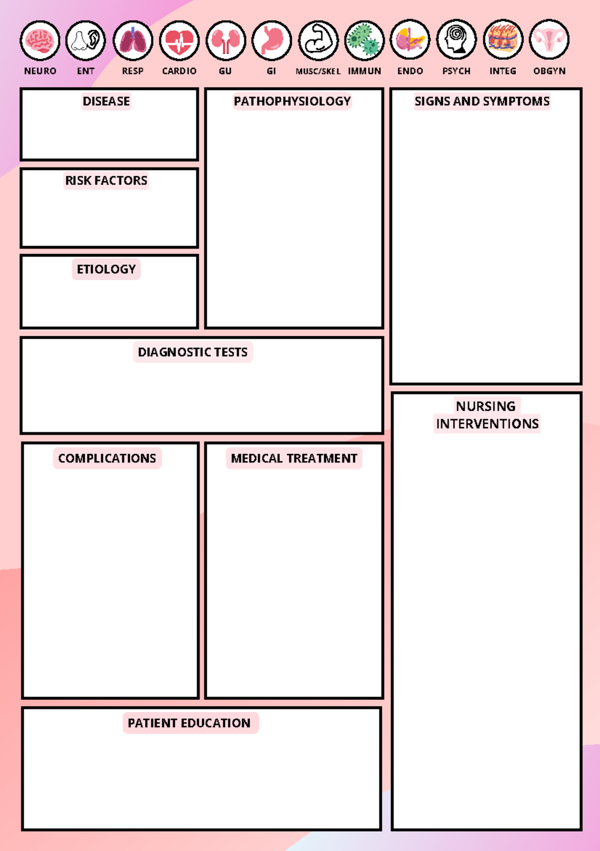 A4-Patho-Design 2 - Comprehensive Study Sheet on Diseases - Studocu