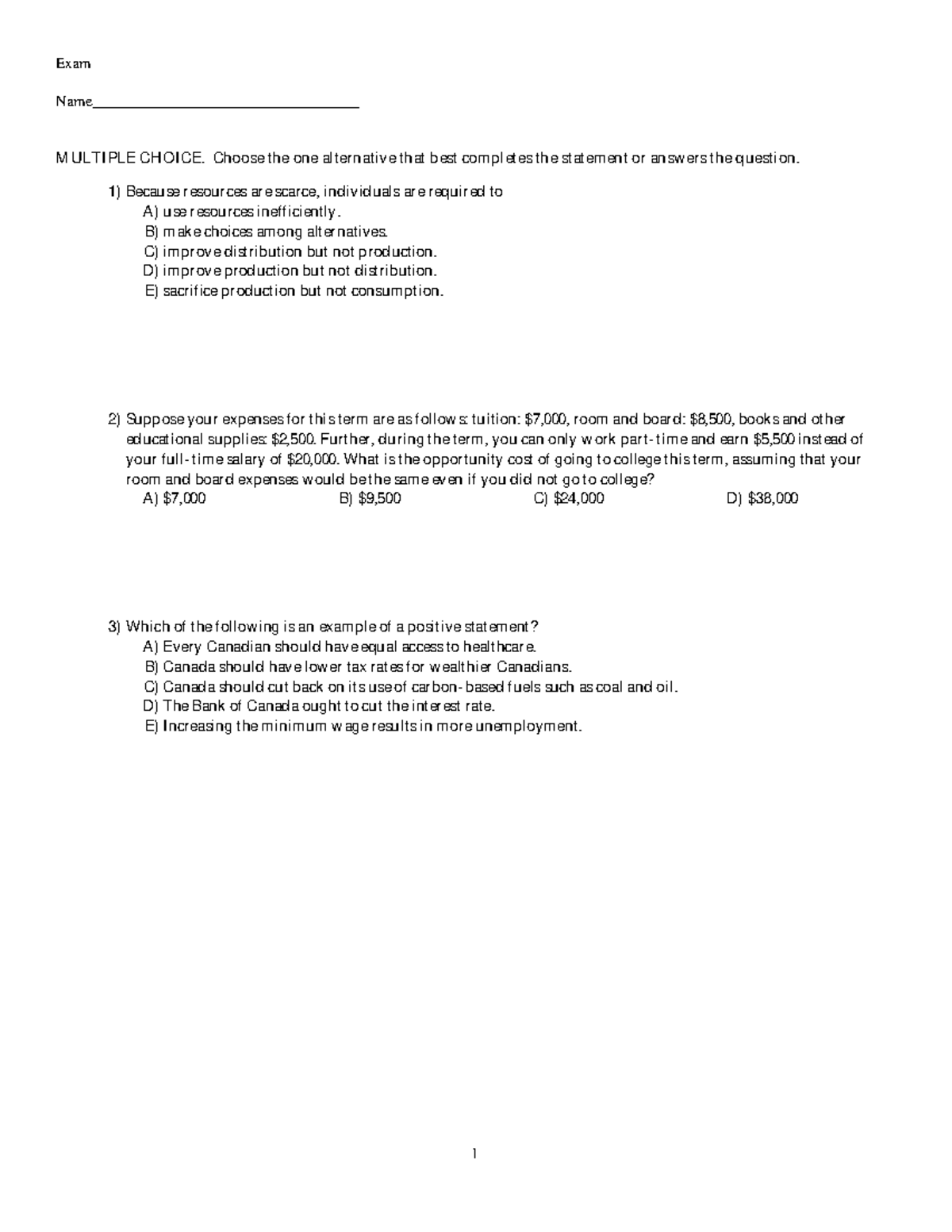 Midterm Exam 2017 - Questions and Answers (Economic Principles) - Studocu