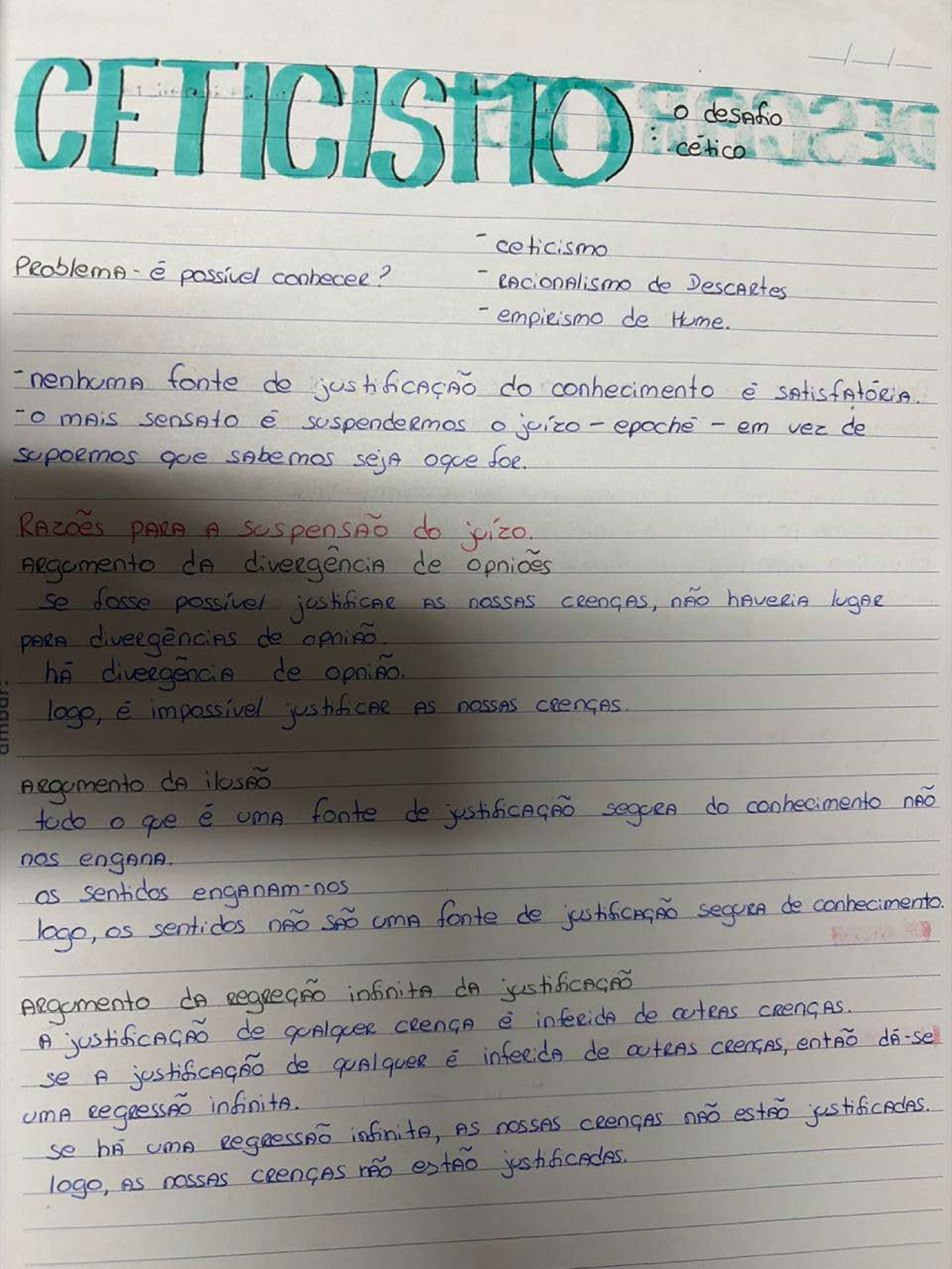 CETICISMO e Epistemologia: Desafios do Conhecimento e Justificação ...
