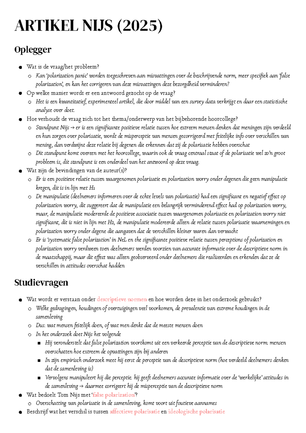 PVRP - Artikel Nijs: Misvattingen over Descriptieve Normen en ...