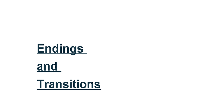 Ending Relationships and Transitions: Insights from Chapter EP 1e - Studocu