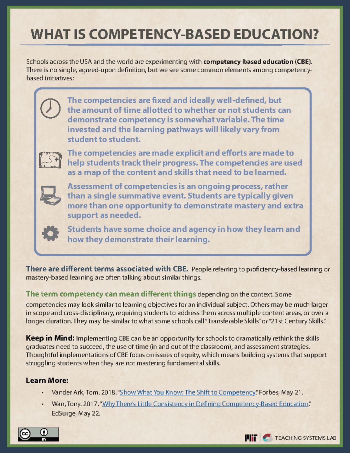 CBE Overview: Understanding Competency-Based Education (TEACHING ...