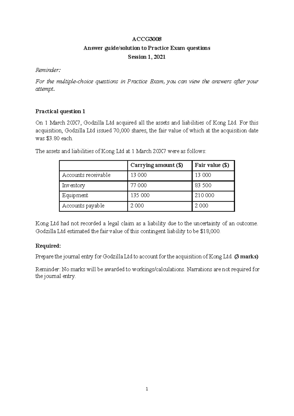 Practice-exam-answers - ACCG Answer guide/solution to Practice Exam ...