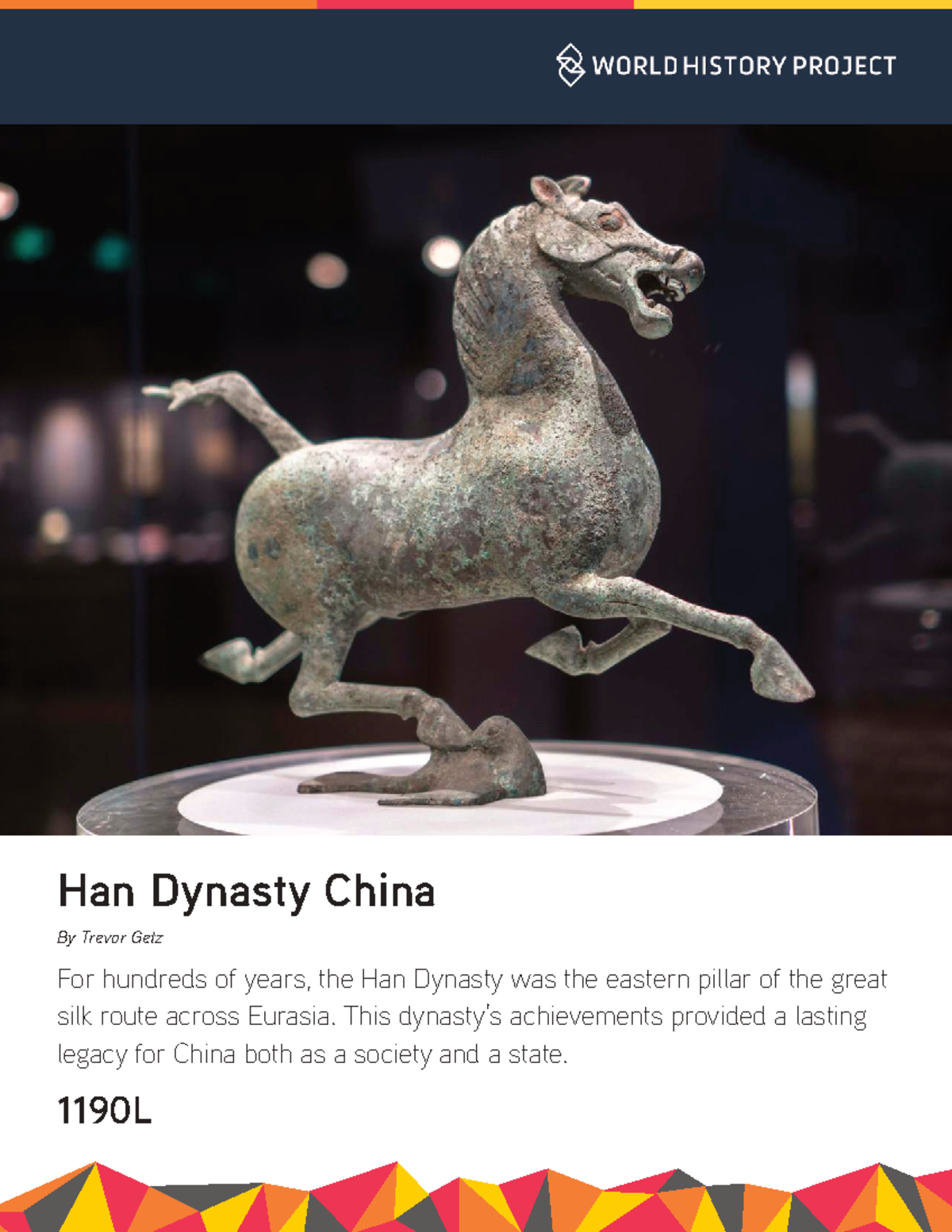 Han Dynasty China: A Transformative Era in History (1190L) - Studocu