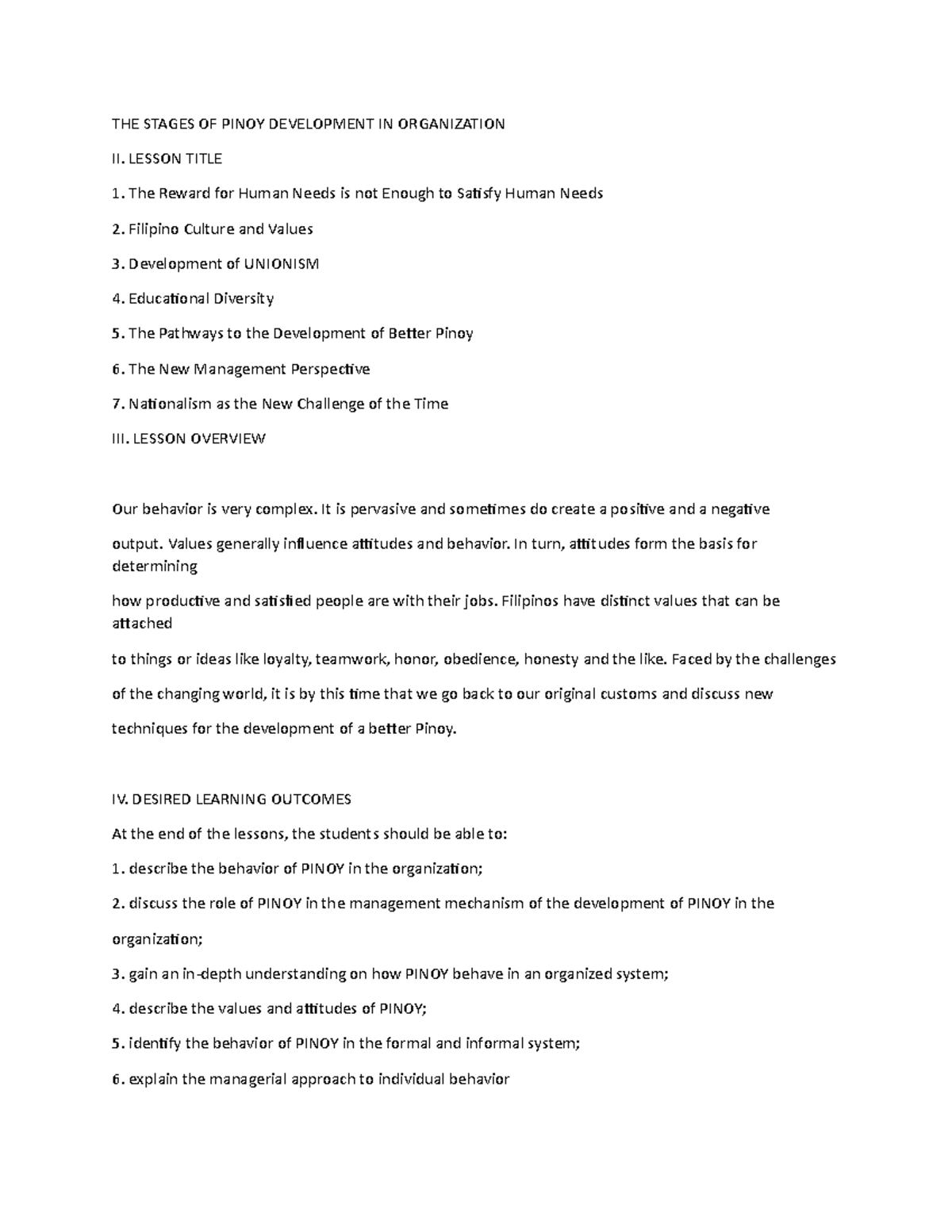 Pinoy Development Stages in Organizations: Understanding Filipino ...