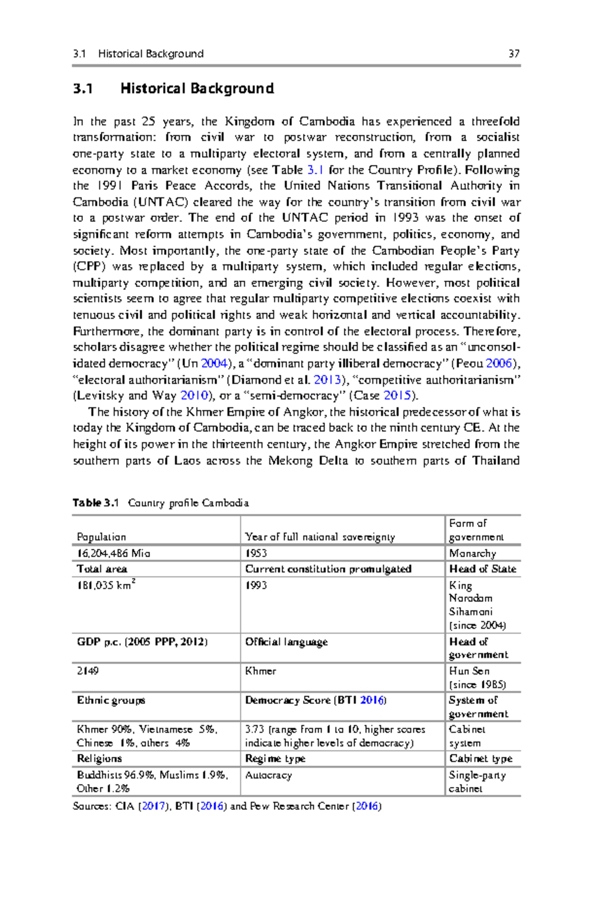 3.1 Historical Background of Cambodia: From Civil War to ...