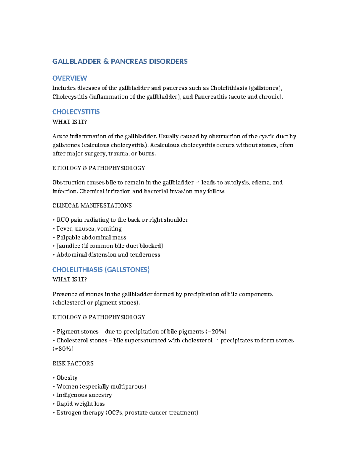 Gallbladder and Pancreas Disorders Overview: Key Insights and ...