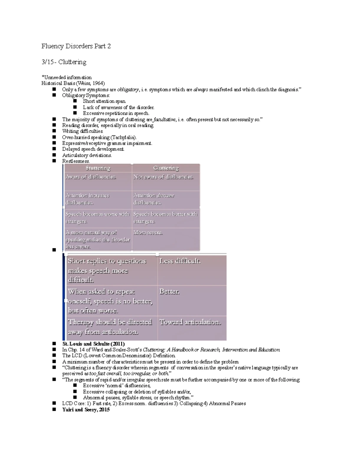 Study Guide Fluency Midterm - Mid-Term Study Guide for SLHS 4210 ...