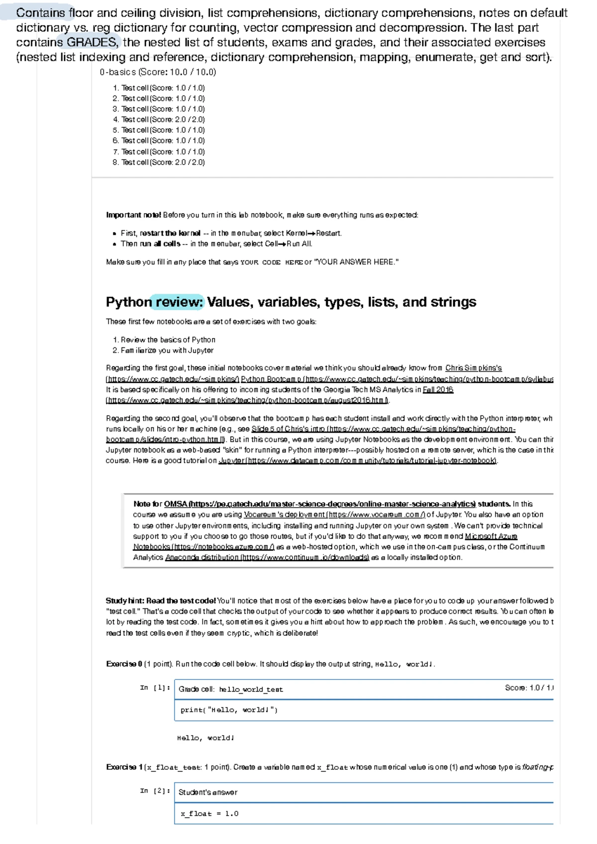 Nb12 - Notebook 12: Linear Regression - GTx CSE6040x FA22