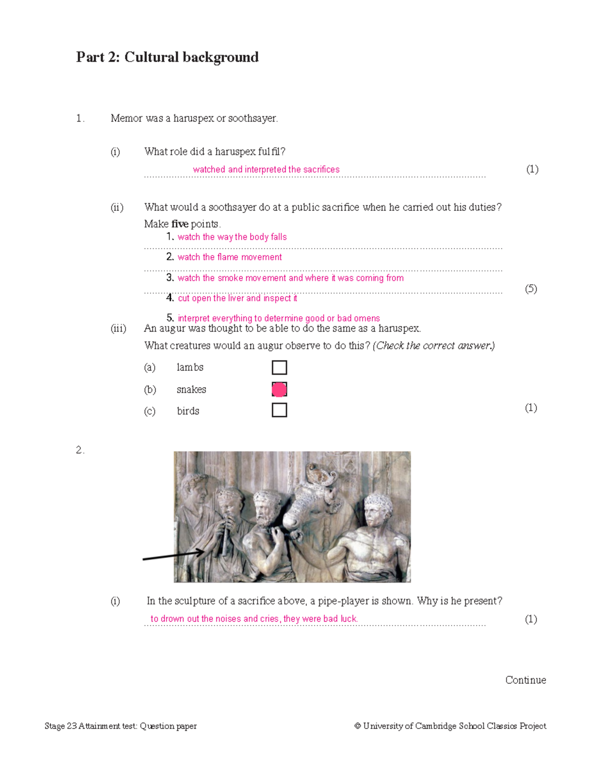 Kami Export assess qp 23 Part 2 - Stage 23 Attainment test: Question ...