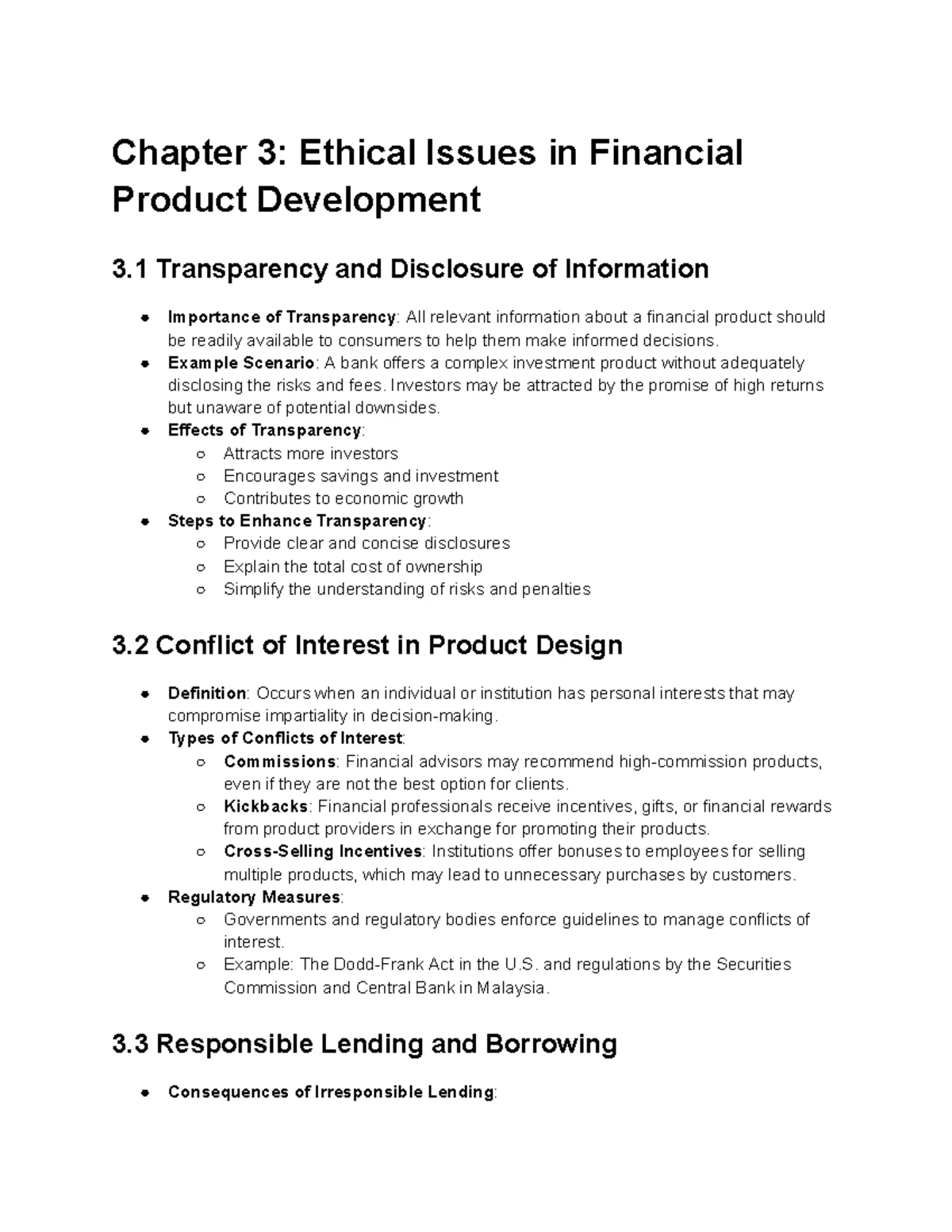 Fin367 Chapter 1-3 Study Notes on Bank Lending Foundations - Studocu