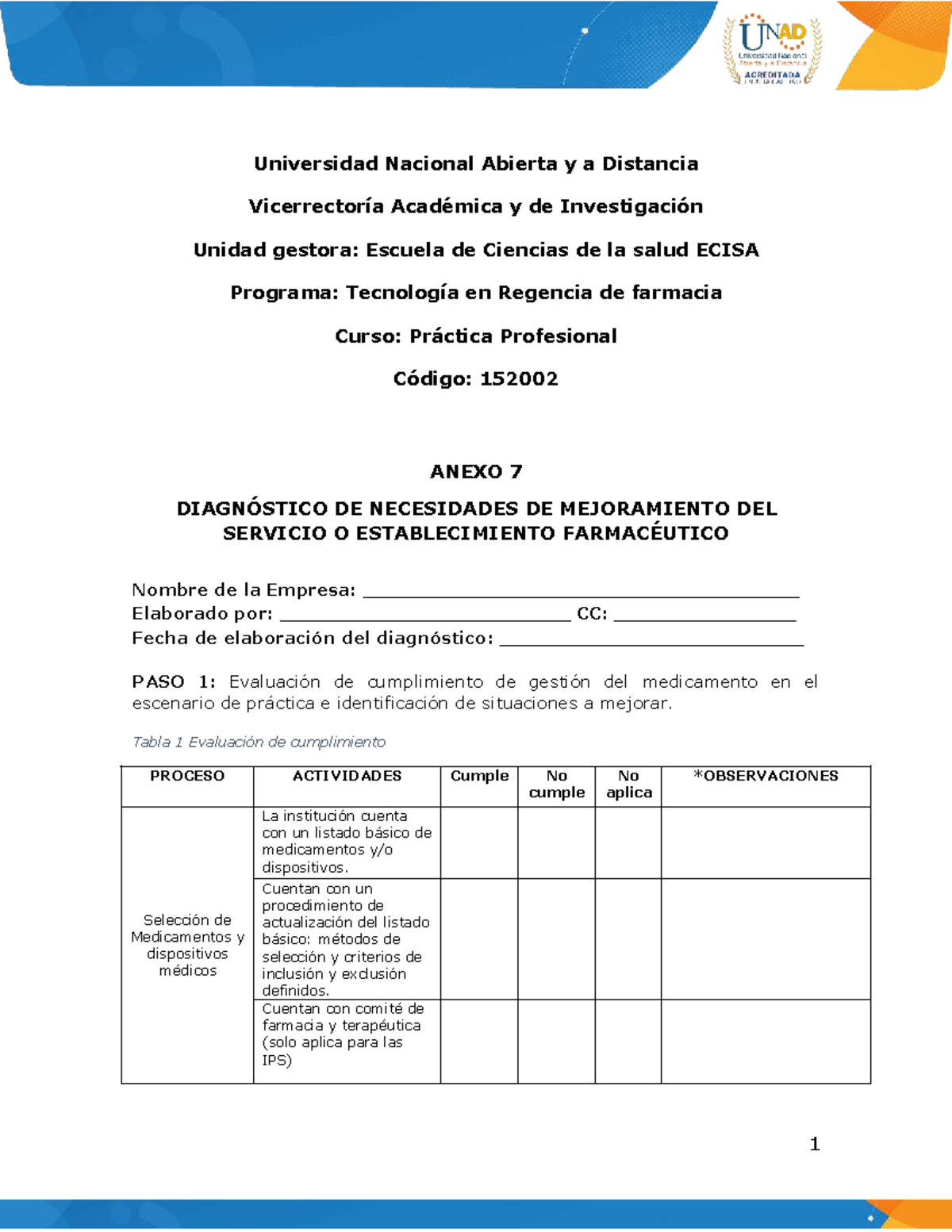 Anexo 7 - Diagnóstico de Necesidades de Mejora en Práctica Profesional ...