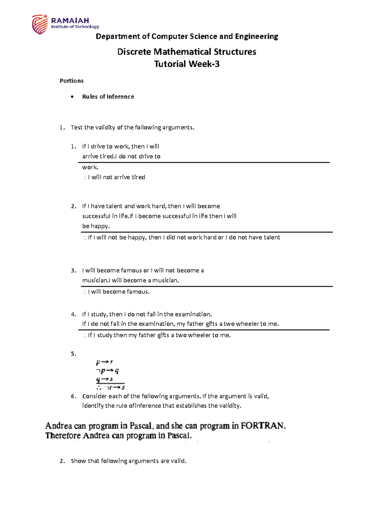 Set1-tut3 - Some new thing - Department of Computer Science and ...