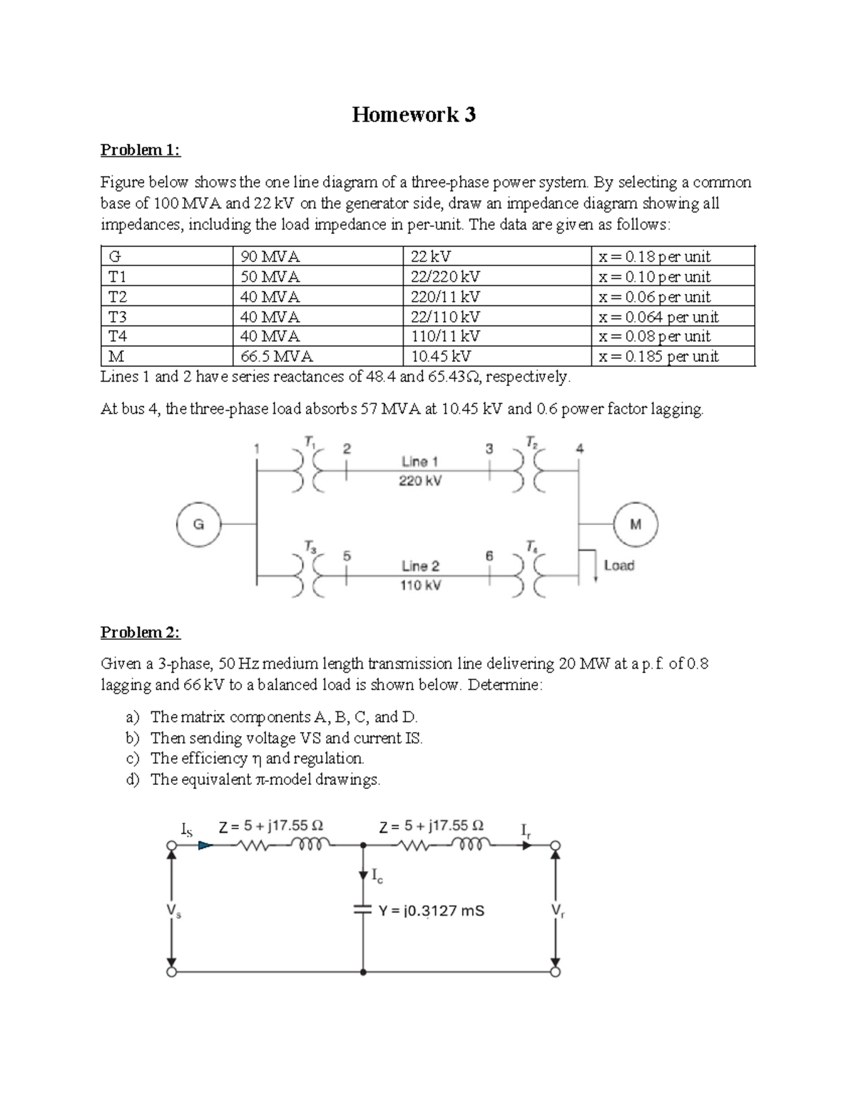 Homework+3 - fsjdfjslkdnflksnlfns - Homework 3 Problem 1: Figure below ...