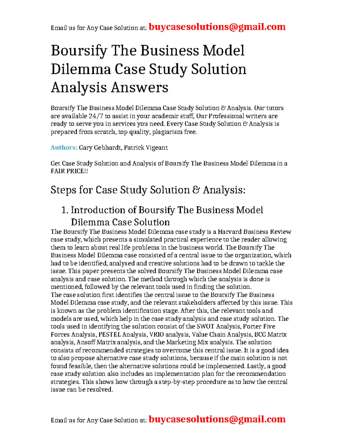 Case Study Solution Analysis for Scenic Floral Go North Young Man ...
