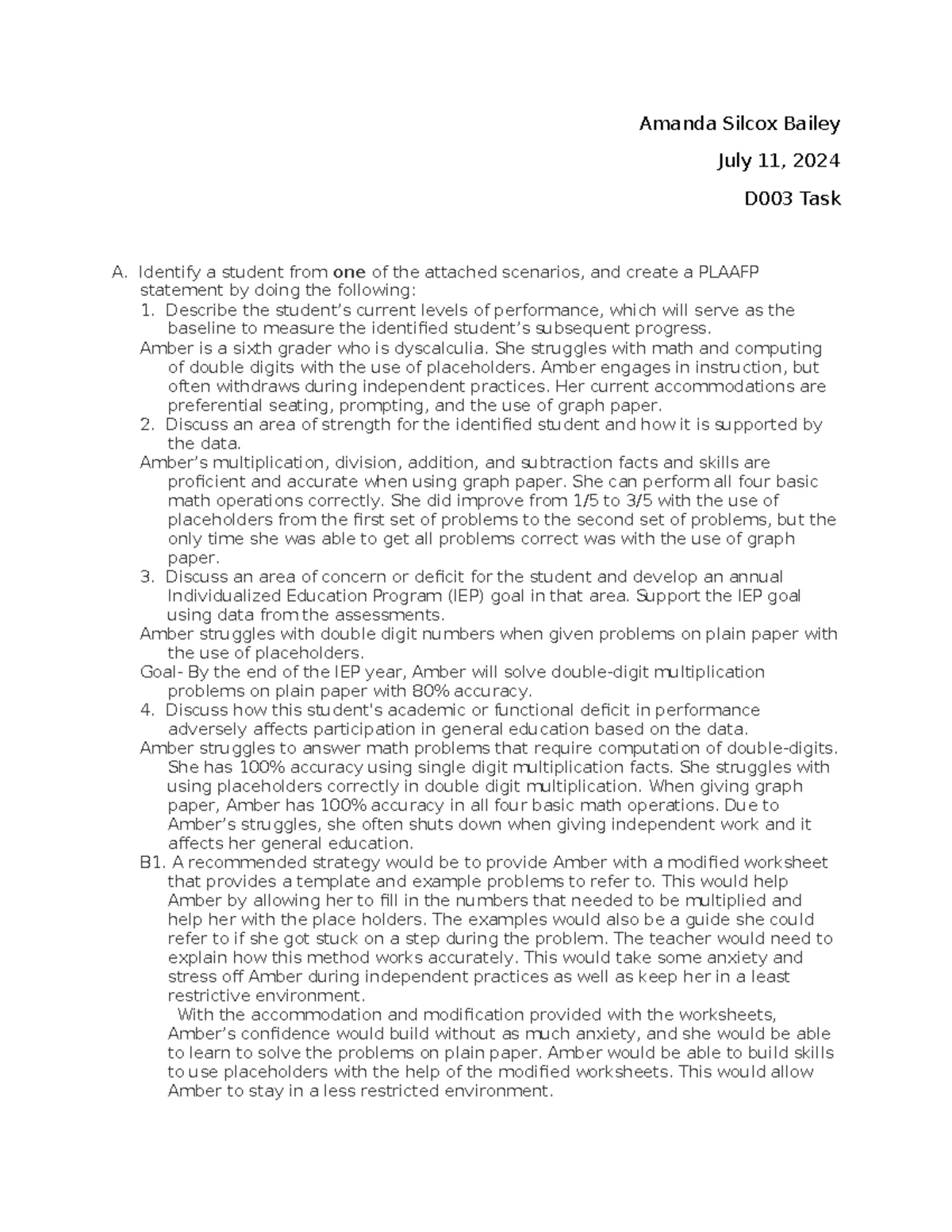 Rosa Parks: ELA Lesson Plan for 5th Grade (Task 1) - Studocu