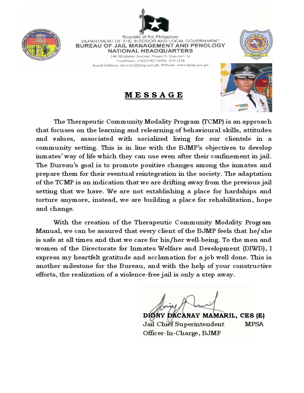 TCMP Manual - Therapeutic Community Modality Program Overview - Studocu