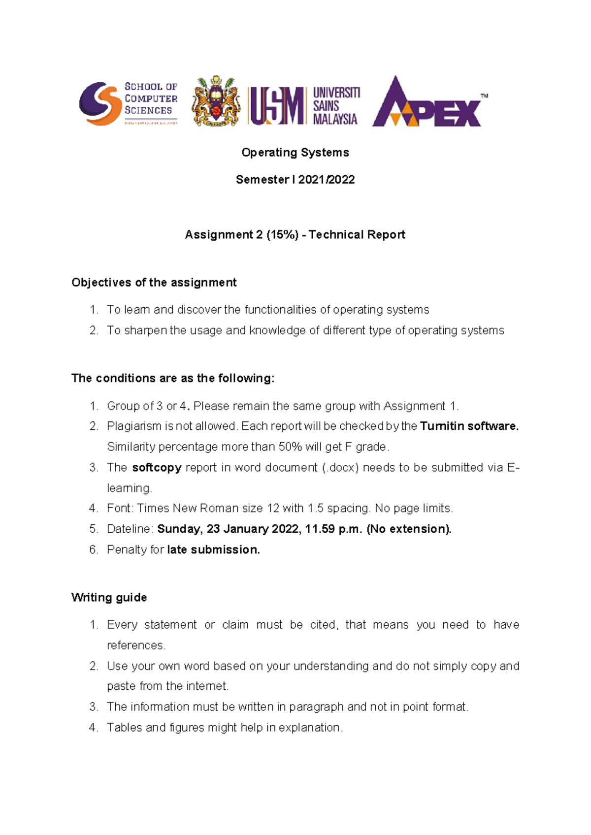 Operating Systems Assignment 2 Report - Linux, iOS, macOS Analysis ...