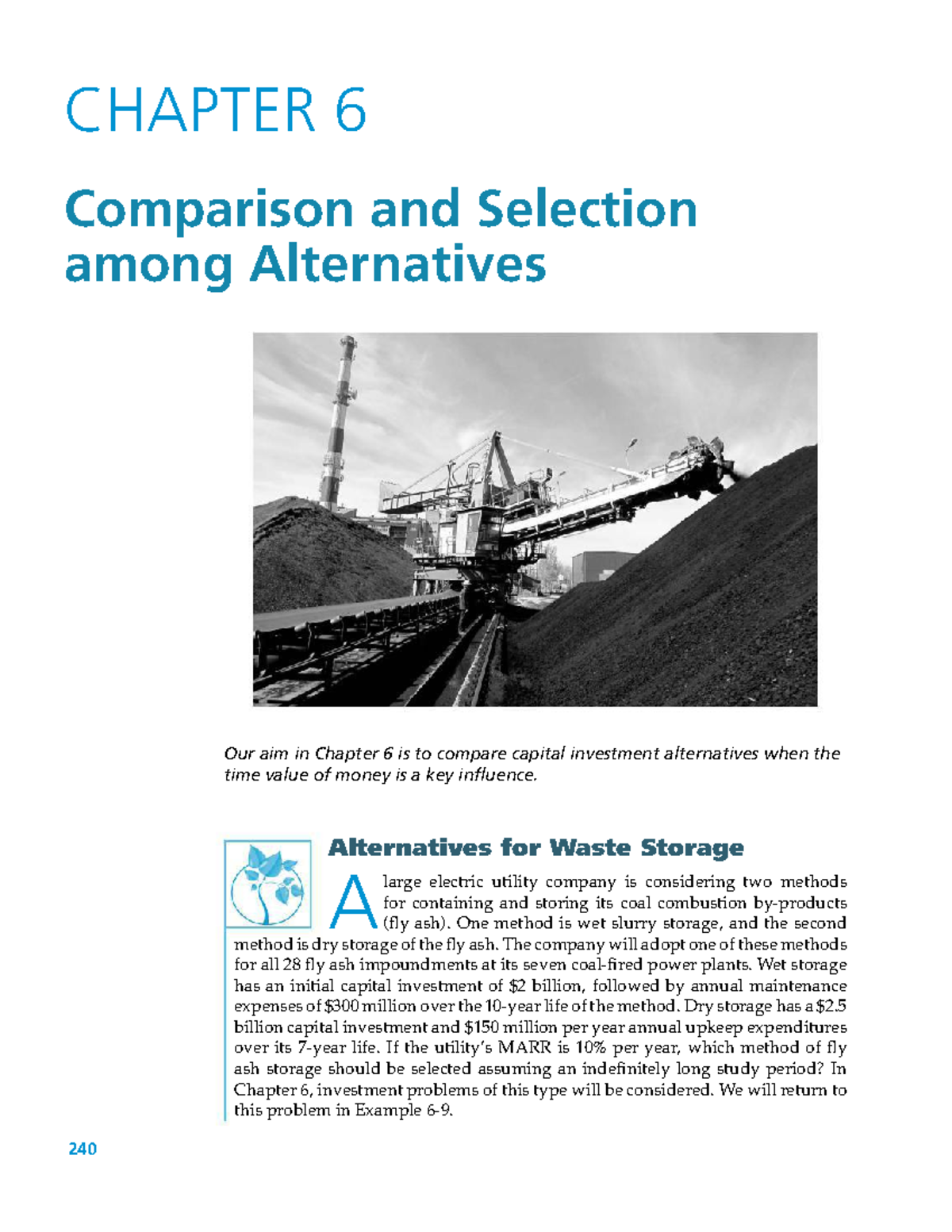 Chapter 6: Economic Comparison and Selection Among Alternatives - Studocu