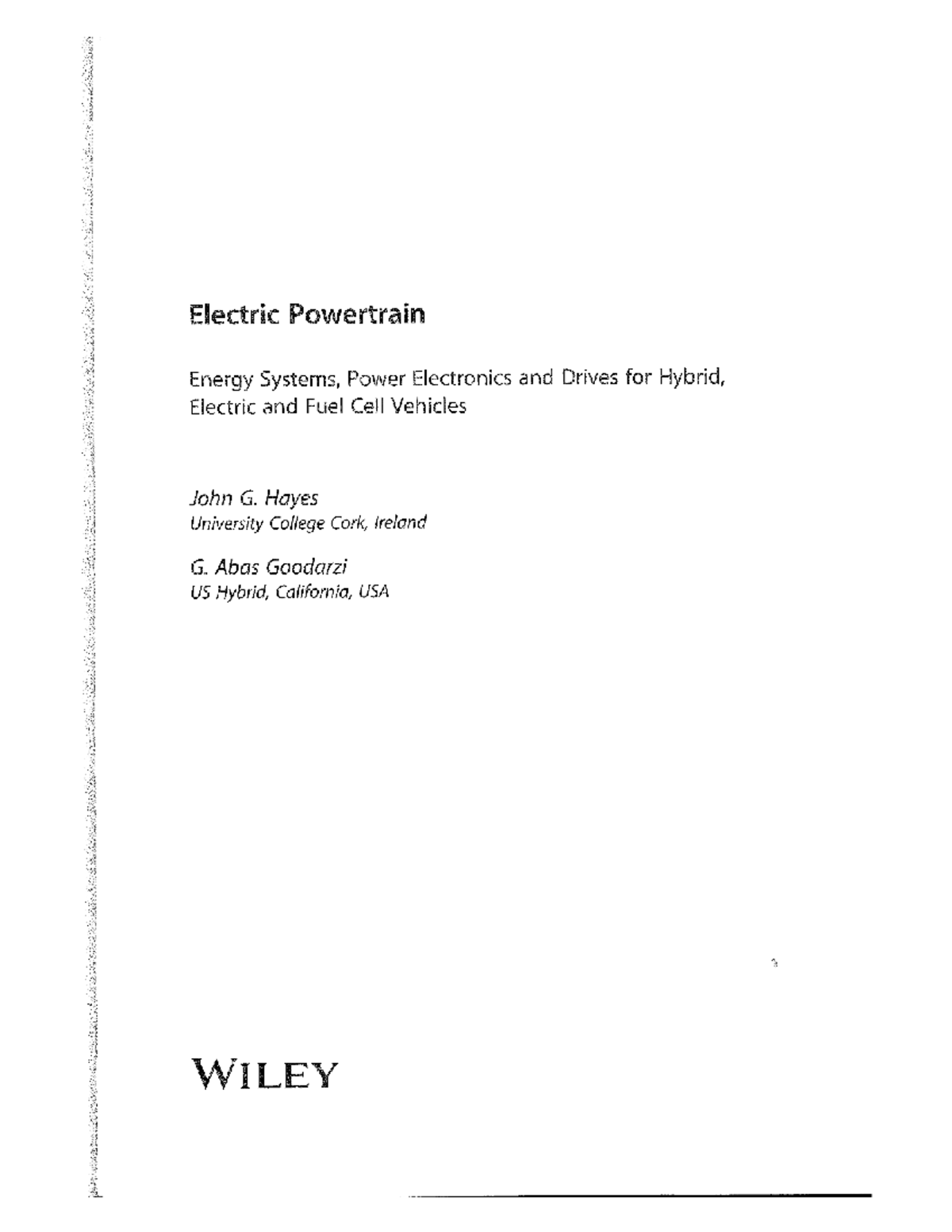 Electric Powertrain Overview: Chapter 1 Analysis for ECE 101 - Studocu