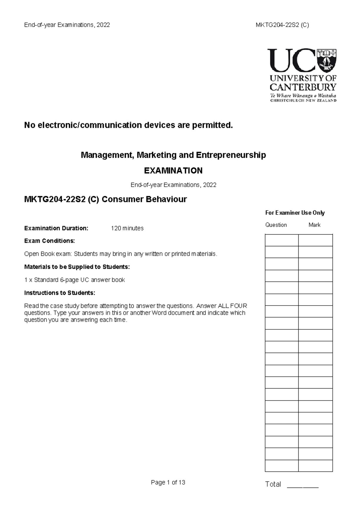 Document 4 - Lecture 7 Notes: Consumer Buying, Usage & Disposal ...