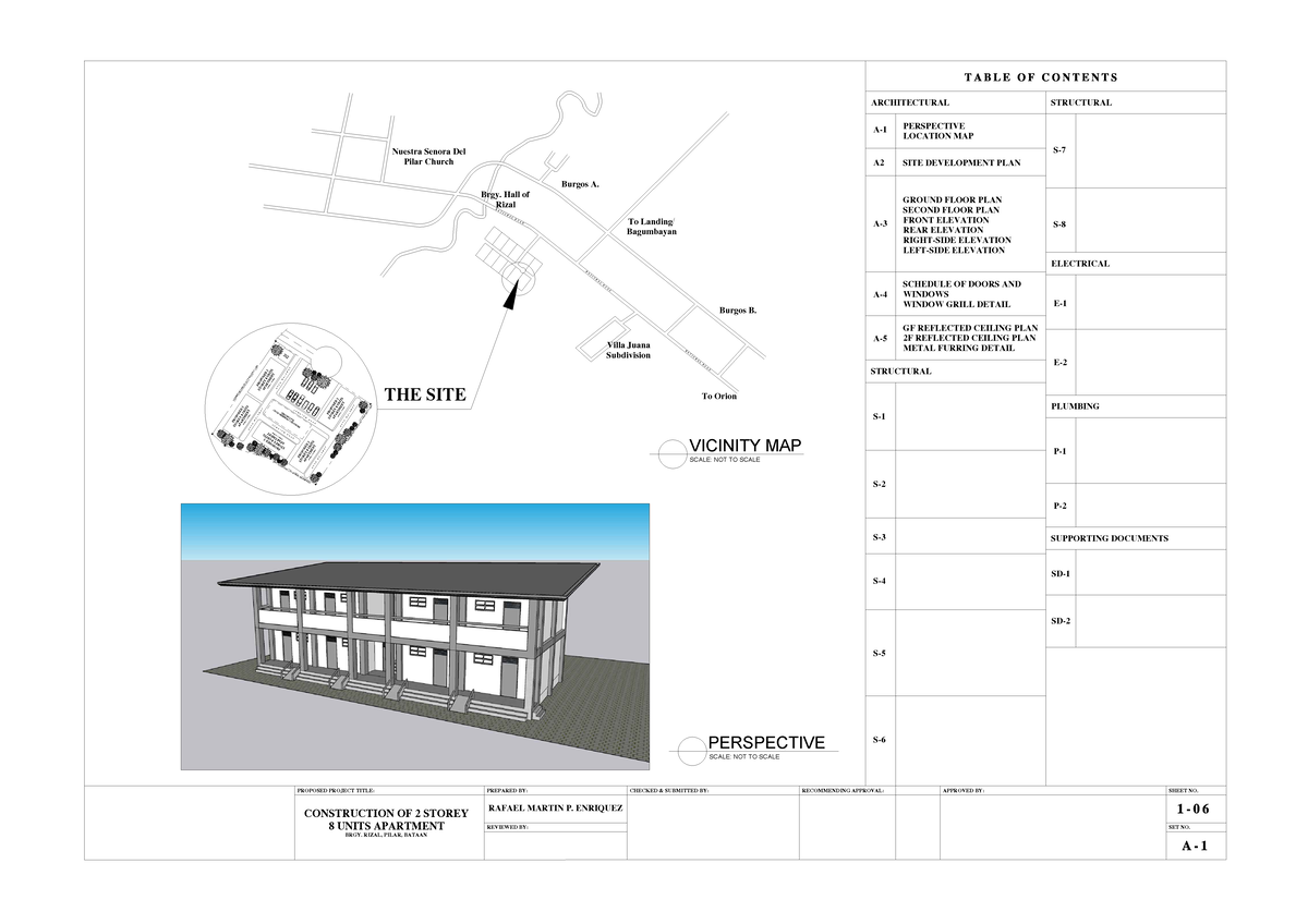 Proposed Construction of 2 Storey 8 Unit Apt. Floor Plan - Studocu