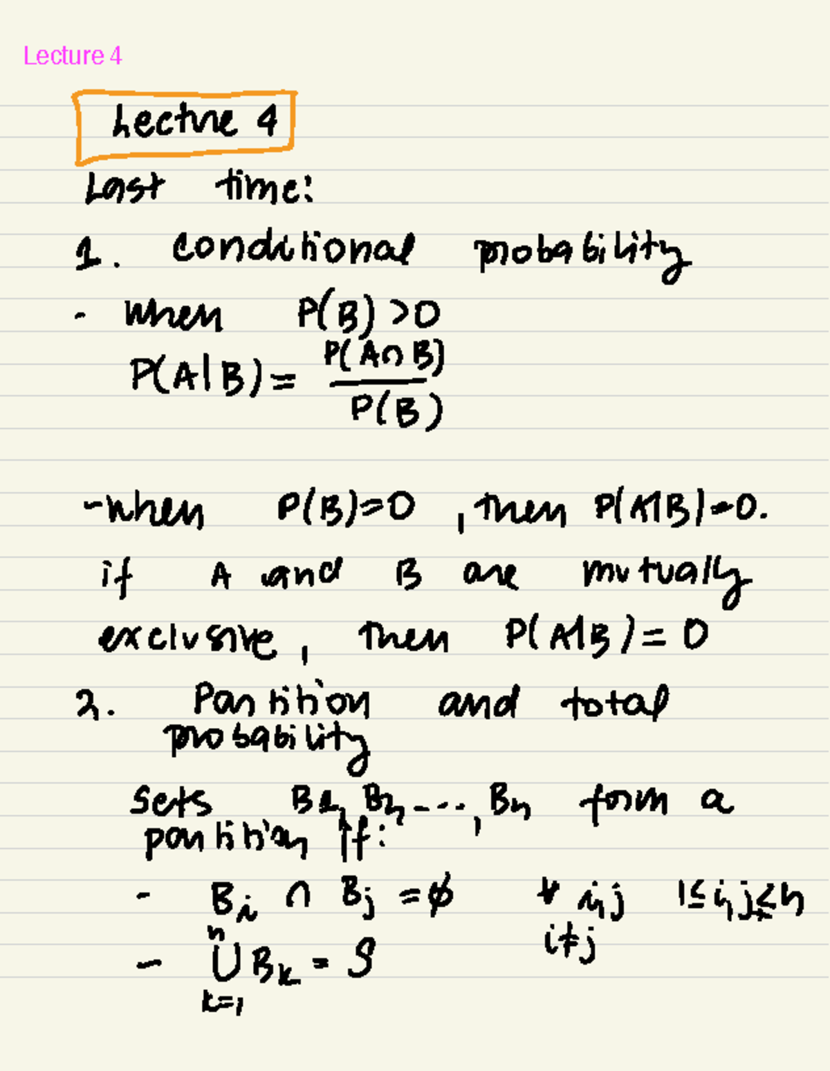 Lecture 4 - Probability Concepts and Bayes' Rule (W 2022) - Studocu