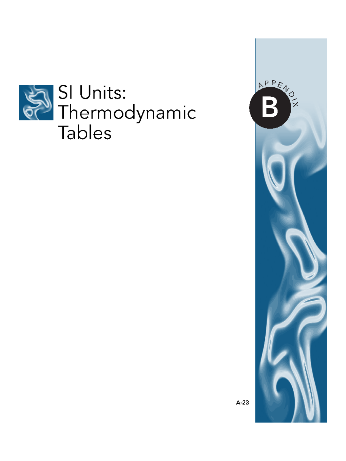 Appendix B: SI Units and Thermodynamic Tables for BAPP02 - Studocu