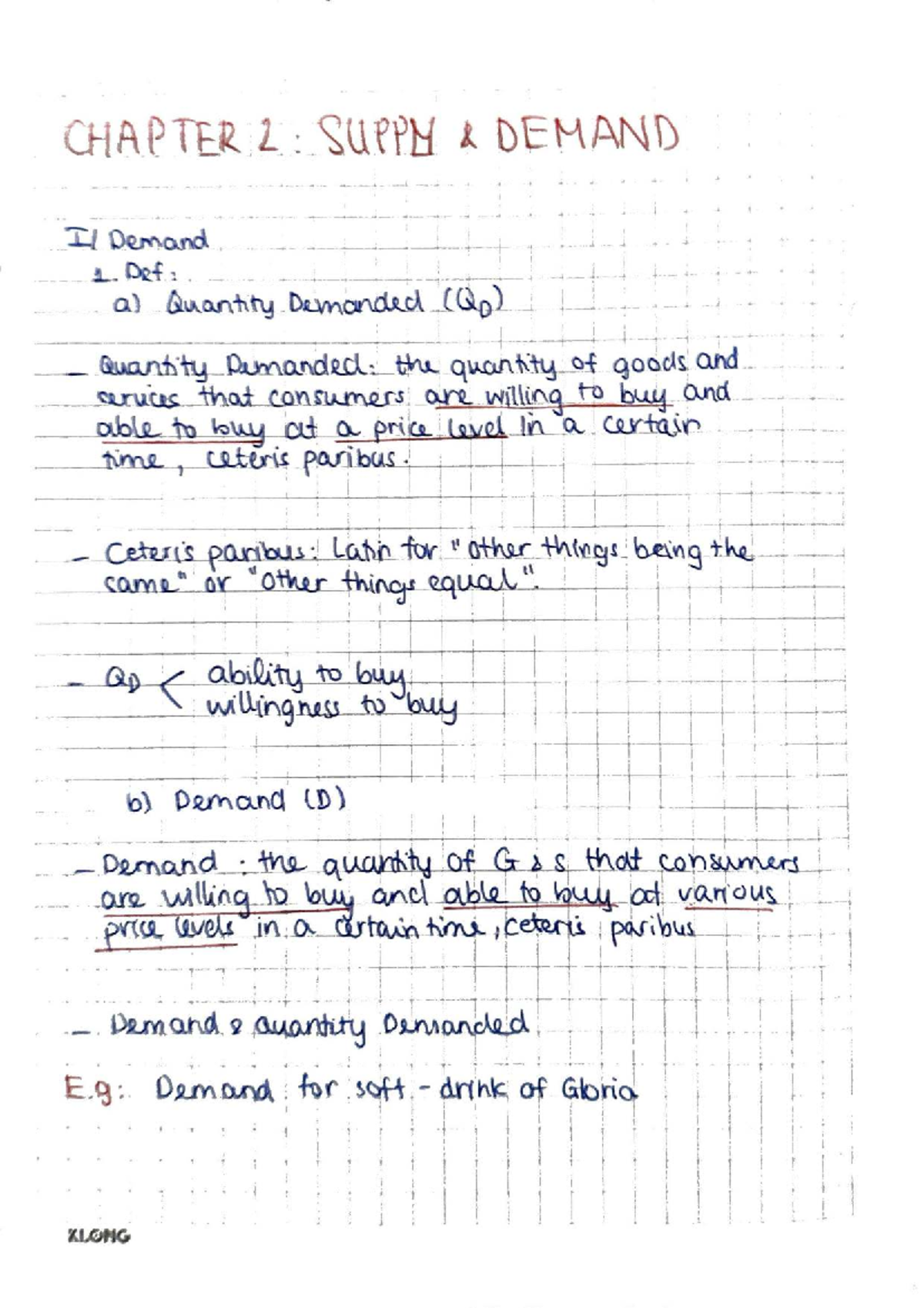 CHAPTER L - SUPPLY & DEMAND NOTES (Microeconomics) - Studocu