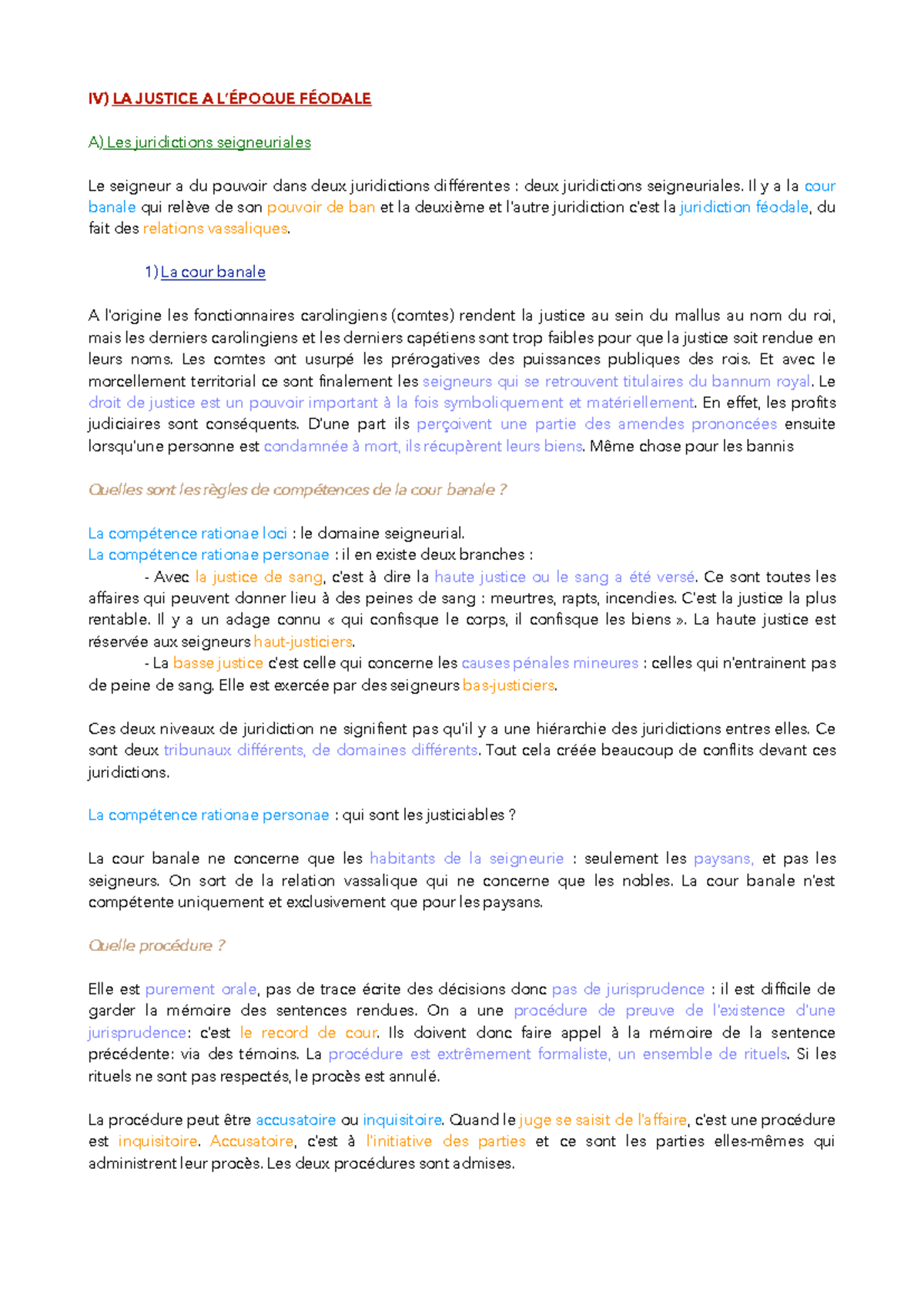 Cours Chap 2 - Justice et Juridictions au Moyen Âge (IV et V) - Studocu